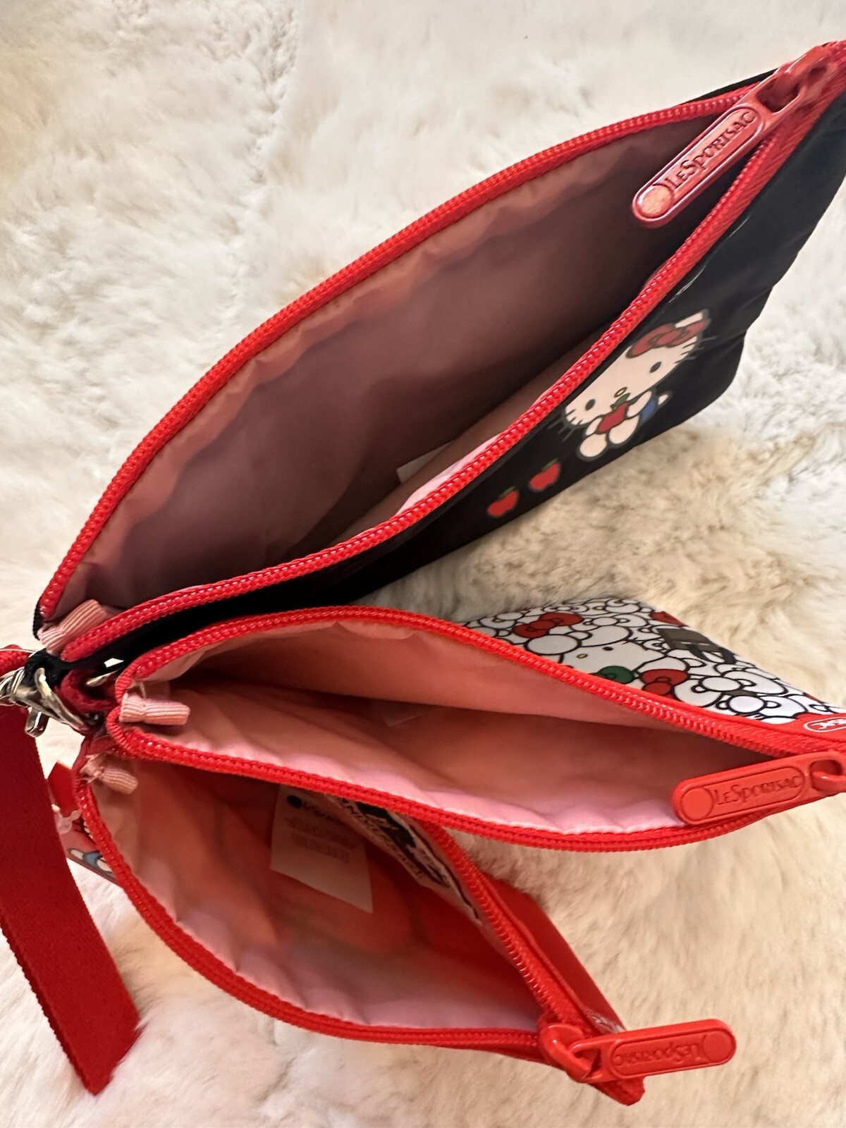 LeSportsac Sanrio Collaboration Hello Kitty 50th Anniversary 3-way pouch