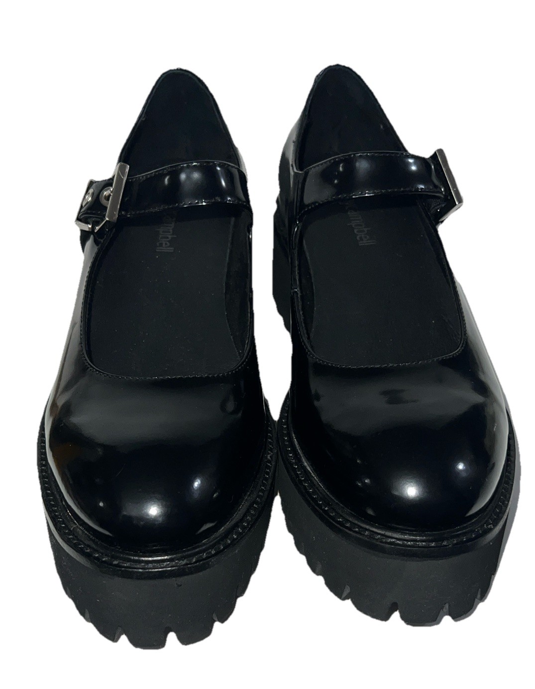 Jeffrey Campbell Mary Jane platform Black Buckle Ansley Women 6.5