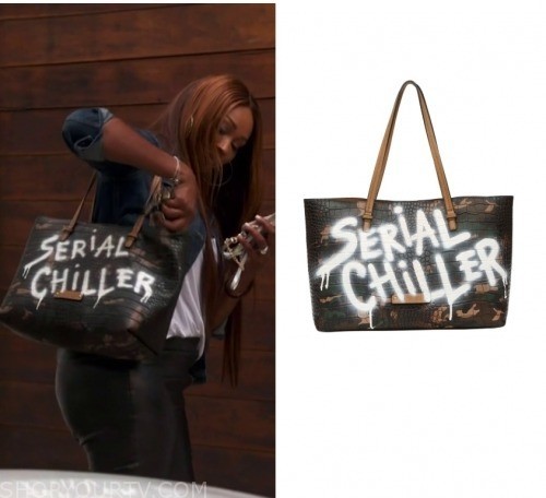 DE-VESI Tote (As Seen on TV) Vegan Crocodile Leather Camo “Serial Chiller”