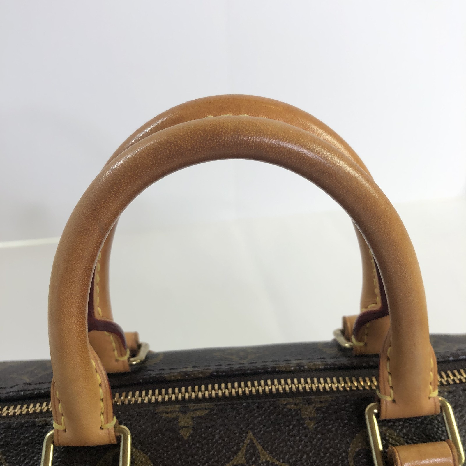 Louis Vuitton Monogram Speedy 25 Handbag Padlock/Keys Brown Made In US 2018