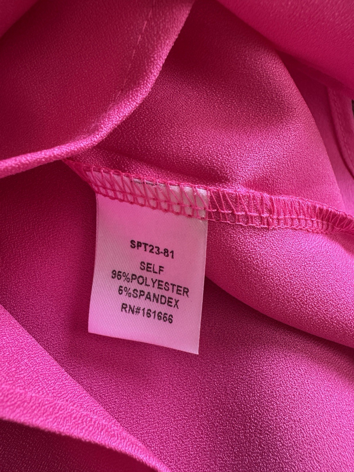 Sew in Love Women’s S Pink Solid Ruffle Sleeve Pullover Woven Blouse Top