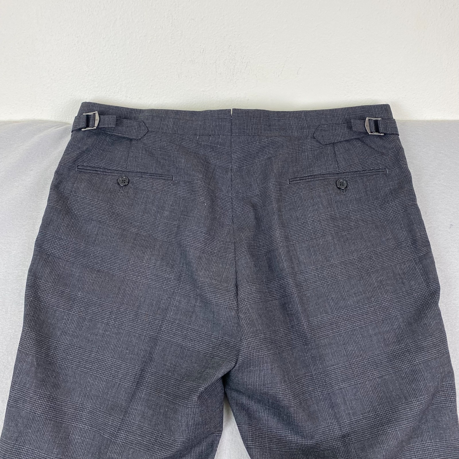 Ralph Lauren Polo Pants Mens 36 Dress Trouser Italy unhemmed side pull