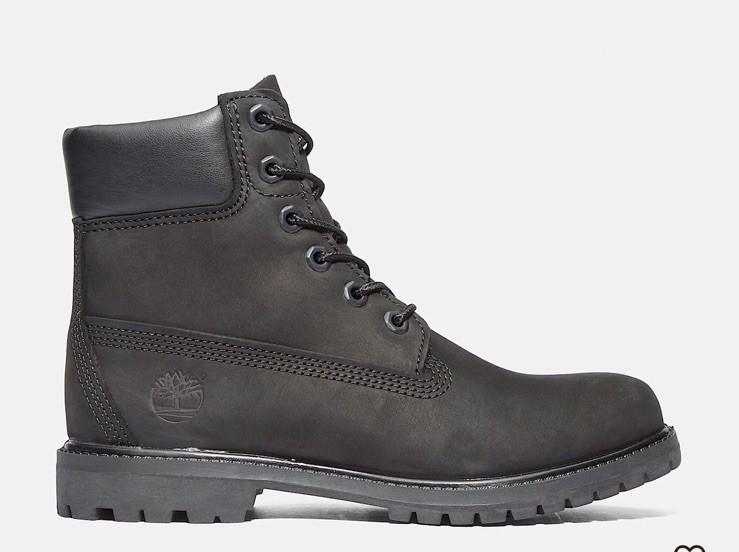 TIMBERLAND PREMIUM 6 IN LACE WATERPROOF BLACK TB 112907 001 size6 NIB