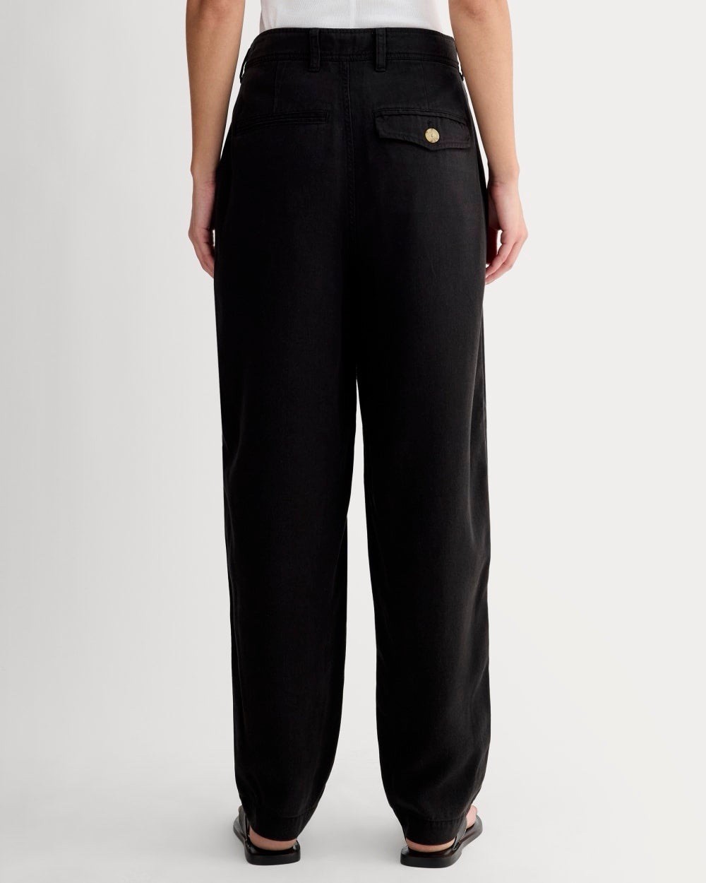 Everlane The Chino In Buttersoft Barrel Leg Pants 100% TENCEL Size 0