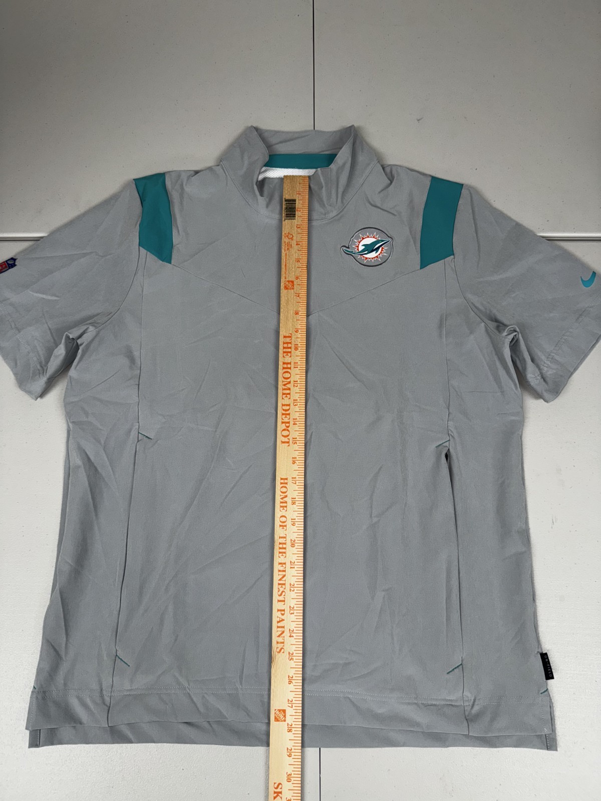 Nike Miami Dolphins 1/4 Zip Coaches Jacket On Field Apparel Pick Size M-4XL