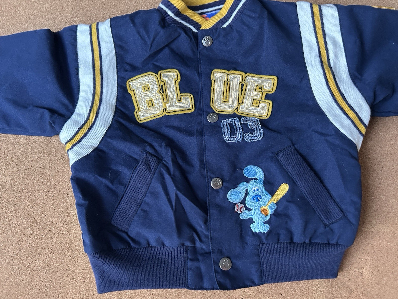 RARE 2003 Nick Jr Blues Clues Varsity Jacket Baseball 12months
