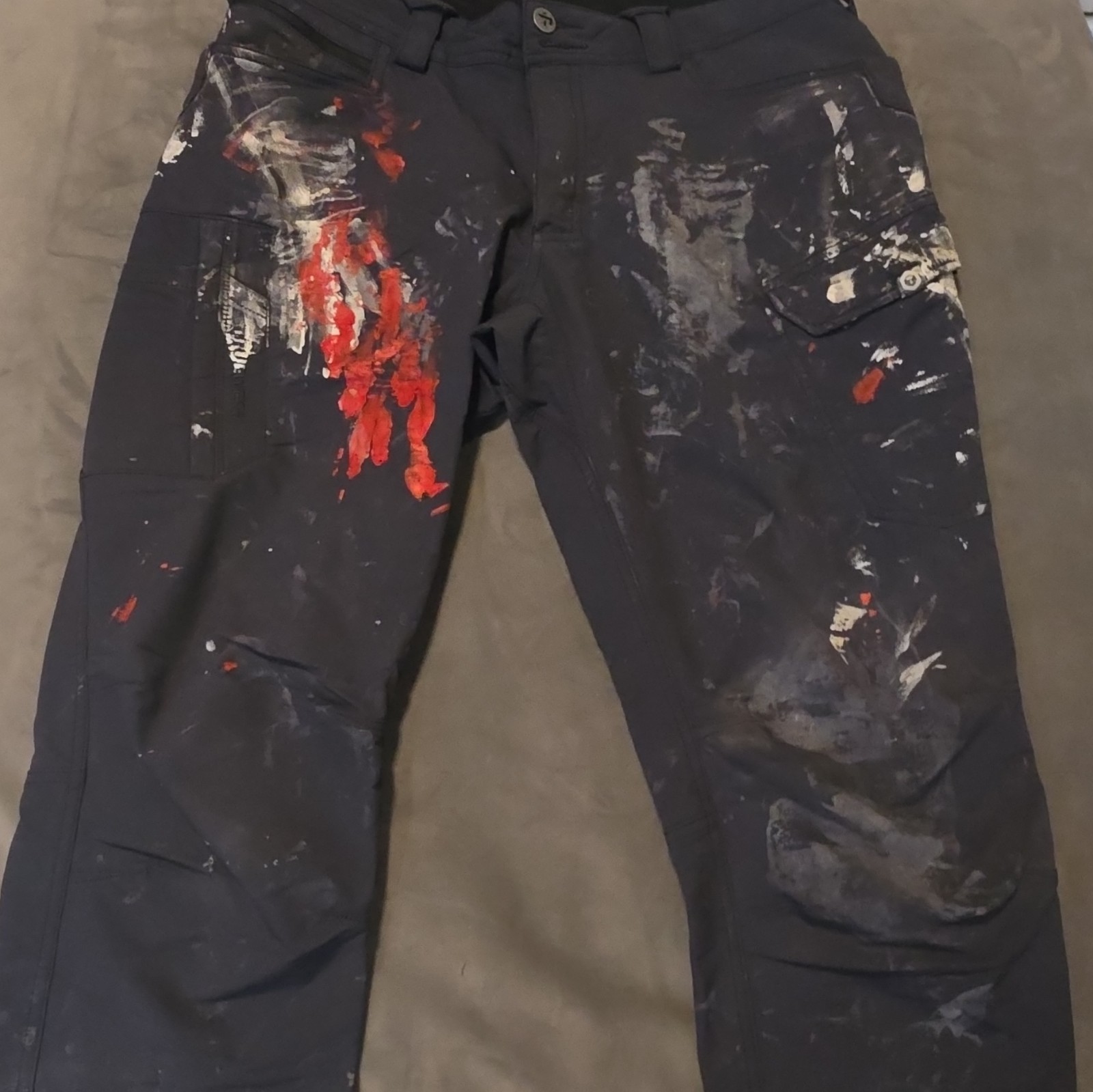TRUEWERK T2 WERKPANT Men’s Work Pants 34W/32L Blue Nylon Canvas