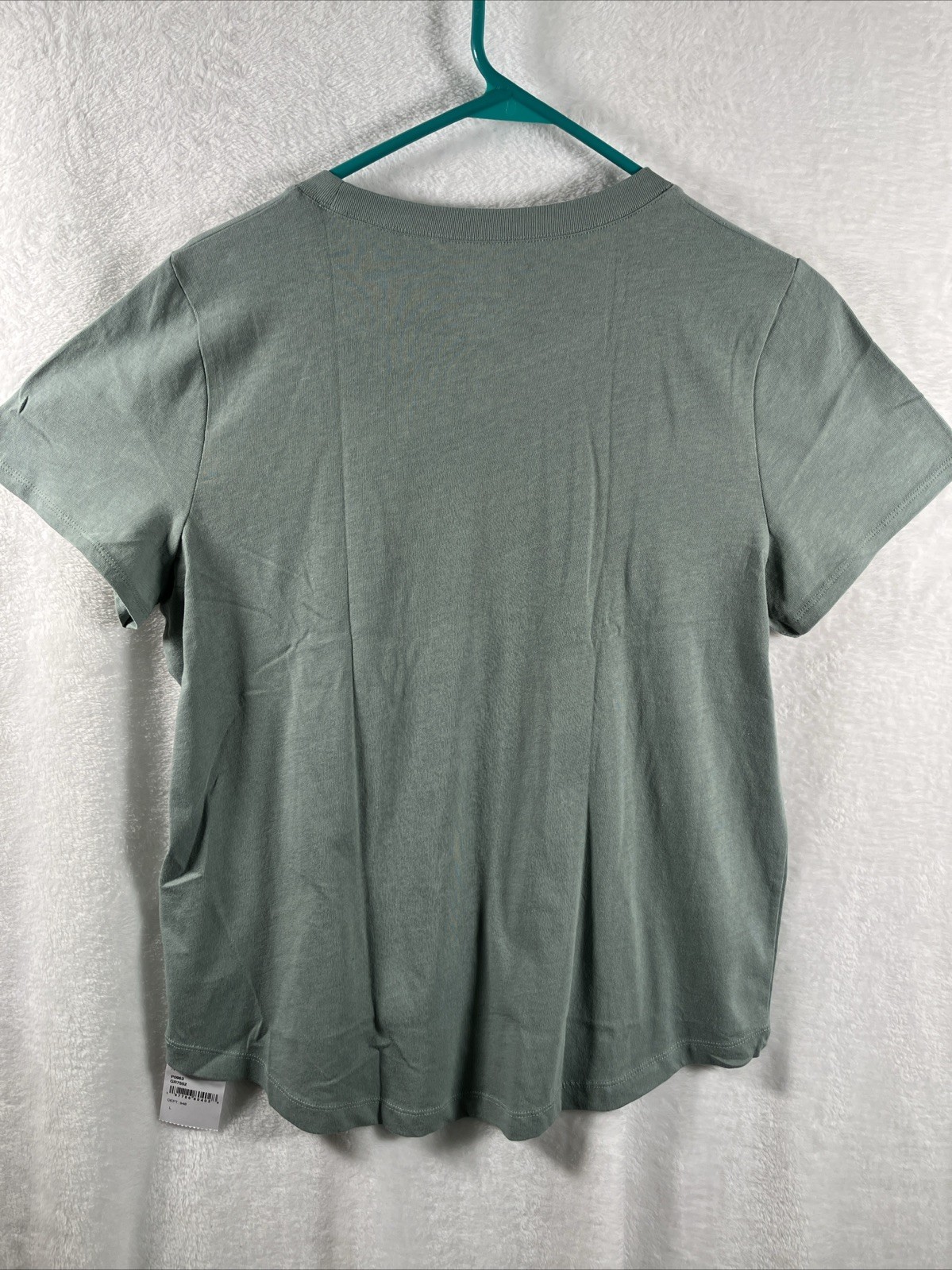 Madewell Softfade Cotton Tee Womens Large Green Crew Neck Short Sleeve Top NWT