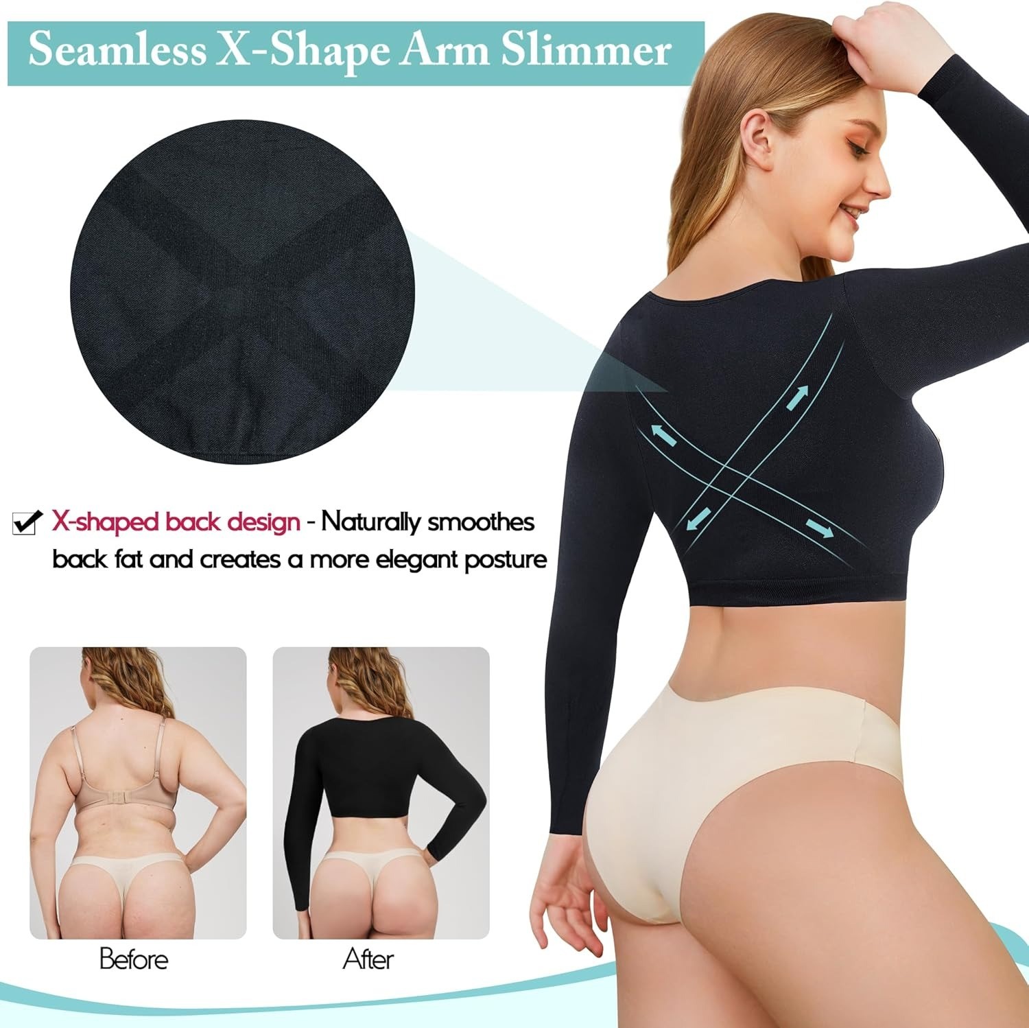 Women Upper Arm Shaper Post Surgery Slim Compression Sleeves Shapewear Tops Vest