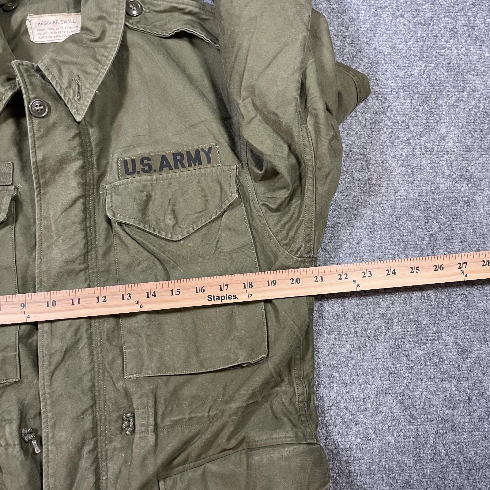 Vintage US Army M51 Field Jacket Small Olive Green 1958 M-1951 Korean War Owens