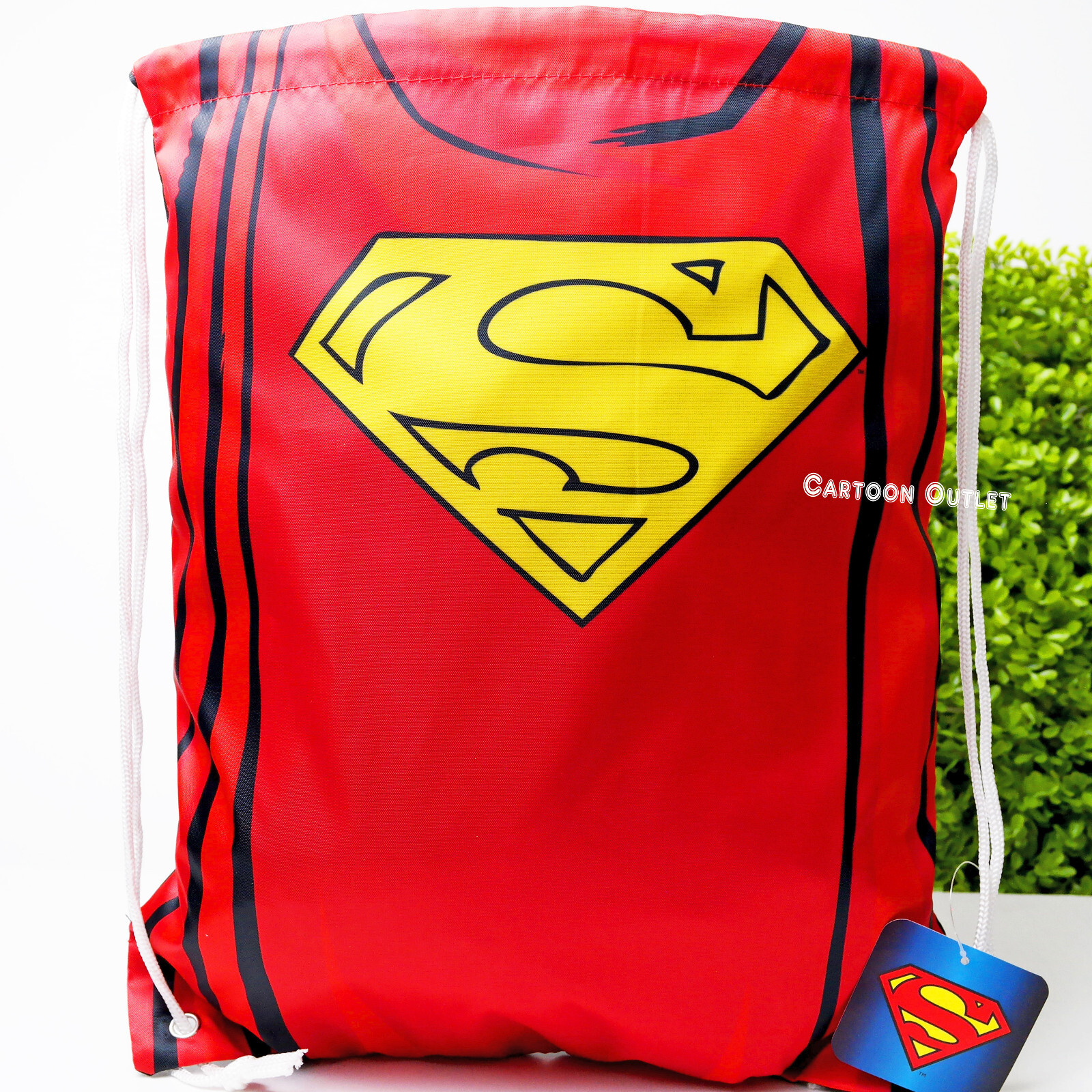 Dc Comics Superman Superhero String Backpack School Gym Drawstring Bag Rucksac