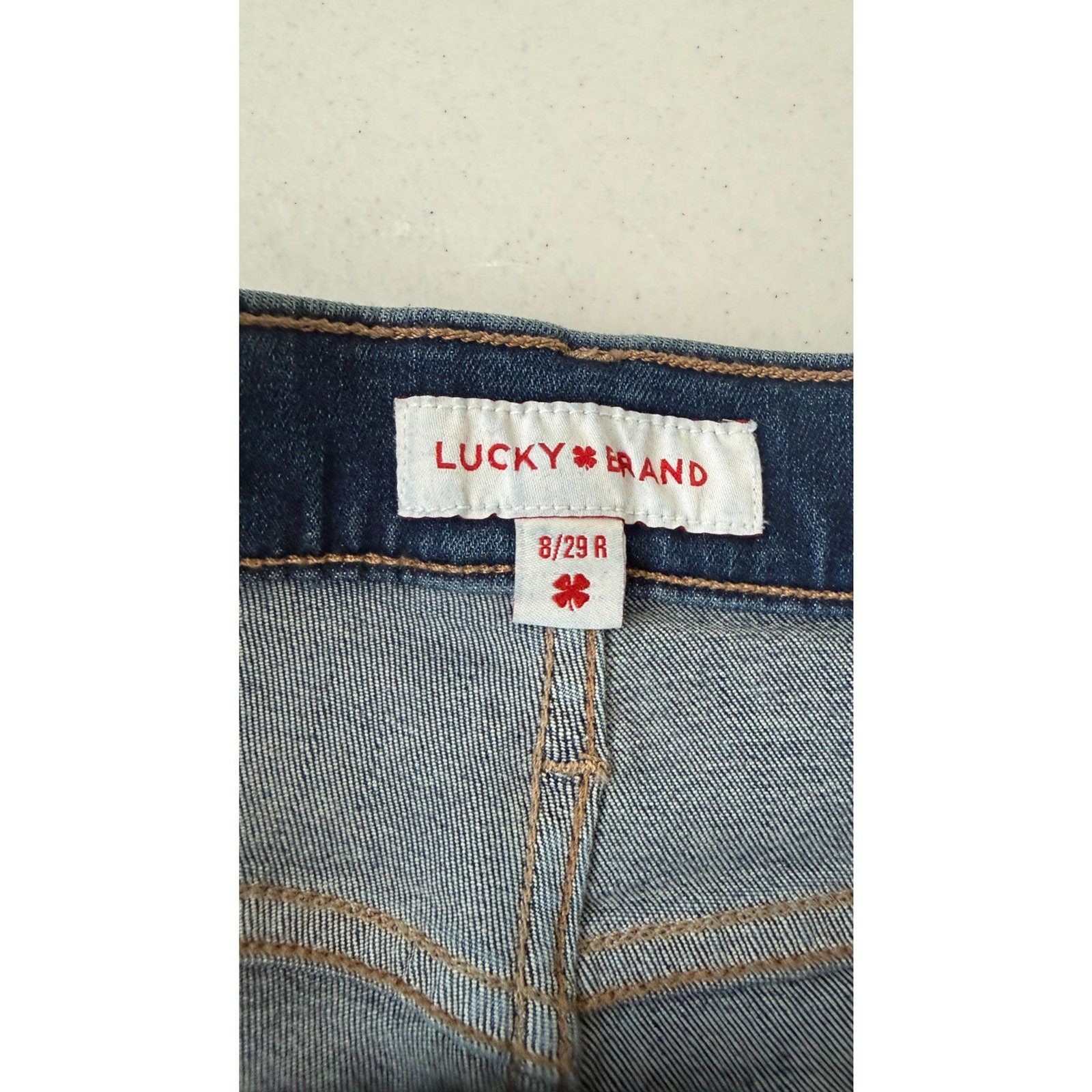 Lucky Brand Sweet Mid Rise Straight Jeans Blue Denim Size 8/29 R