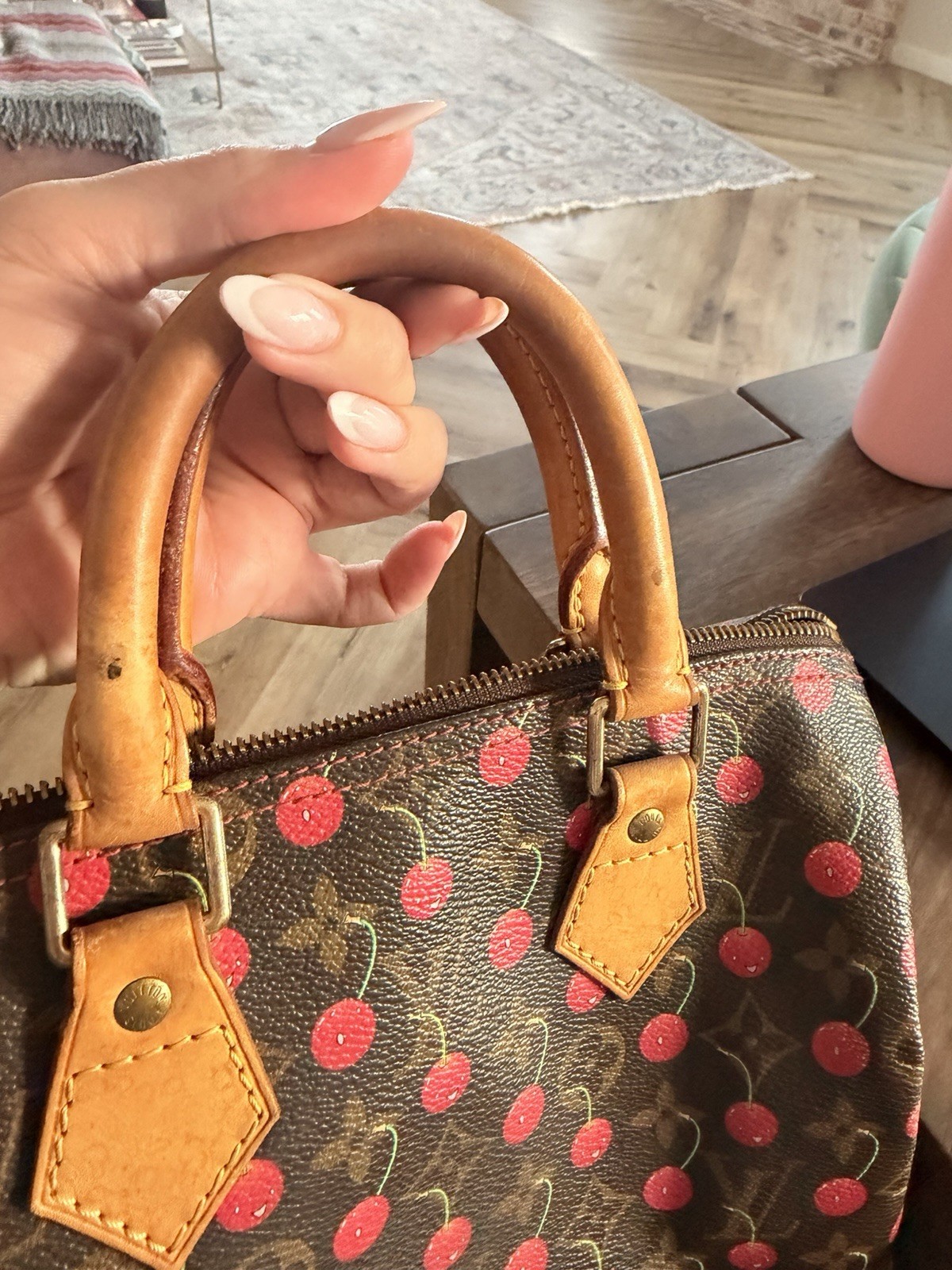 Vintage Louis Vuitton x Takashi Murkami Cheries Speedy 25