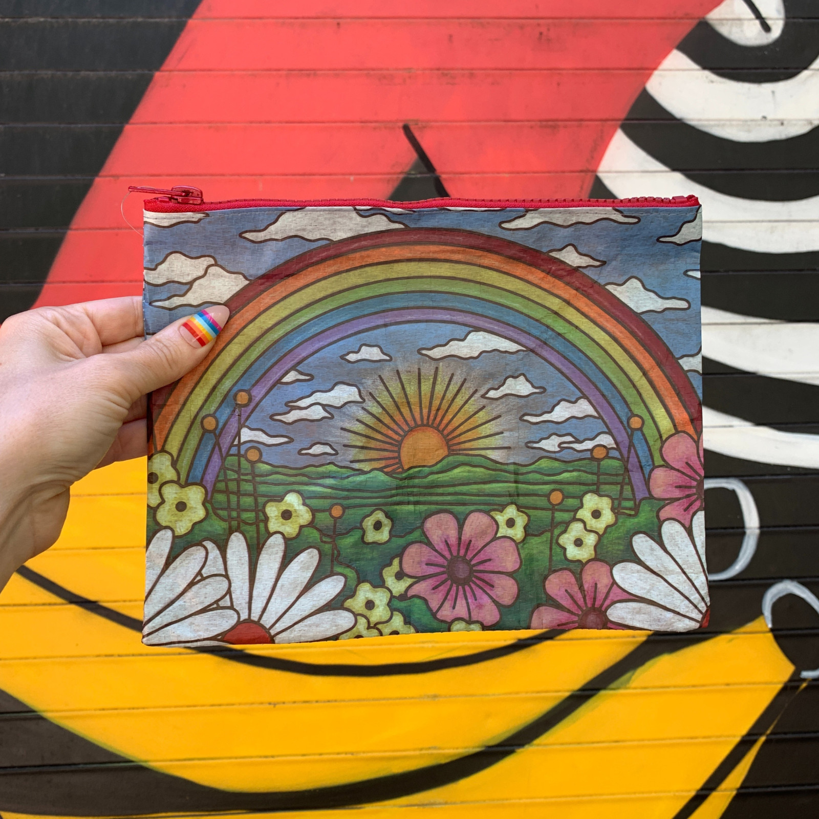 BlueQ and Primitives by Kathy Funny Jumbo Pouch | Perfect for magazines, papers