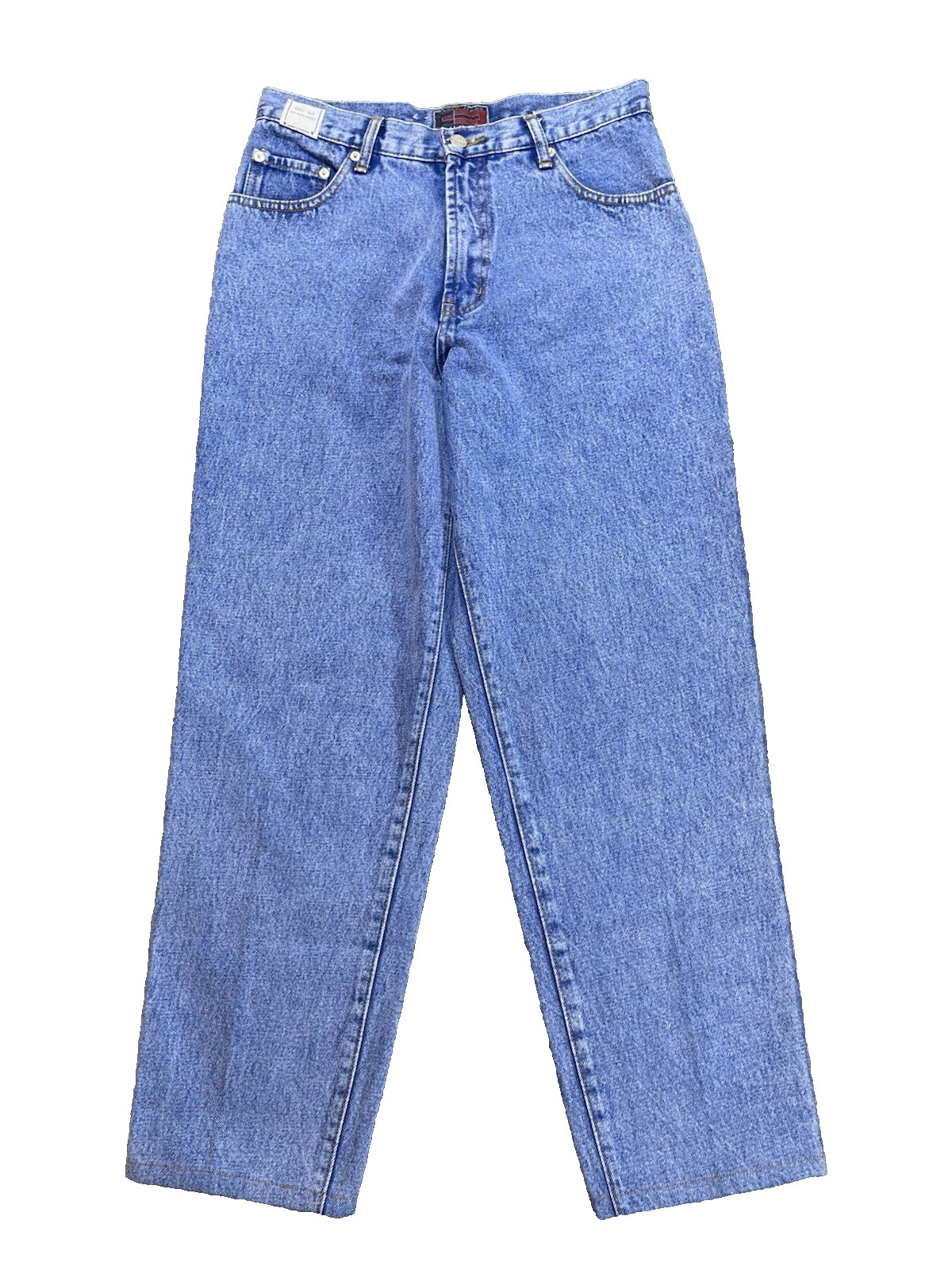 Vasco Mom Jeans Blue Size 14 Straight Legs Dark Wash 90s Denim USA Vintage Y2k