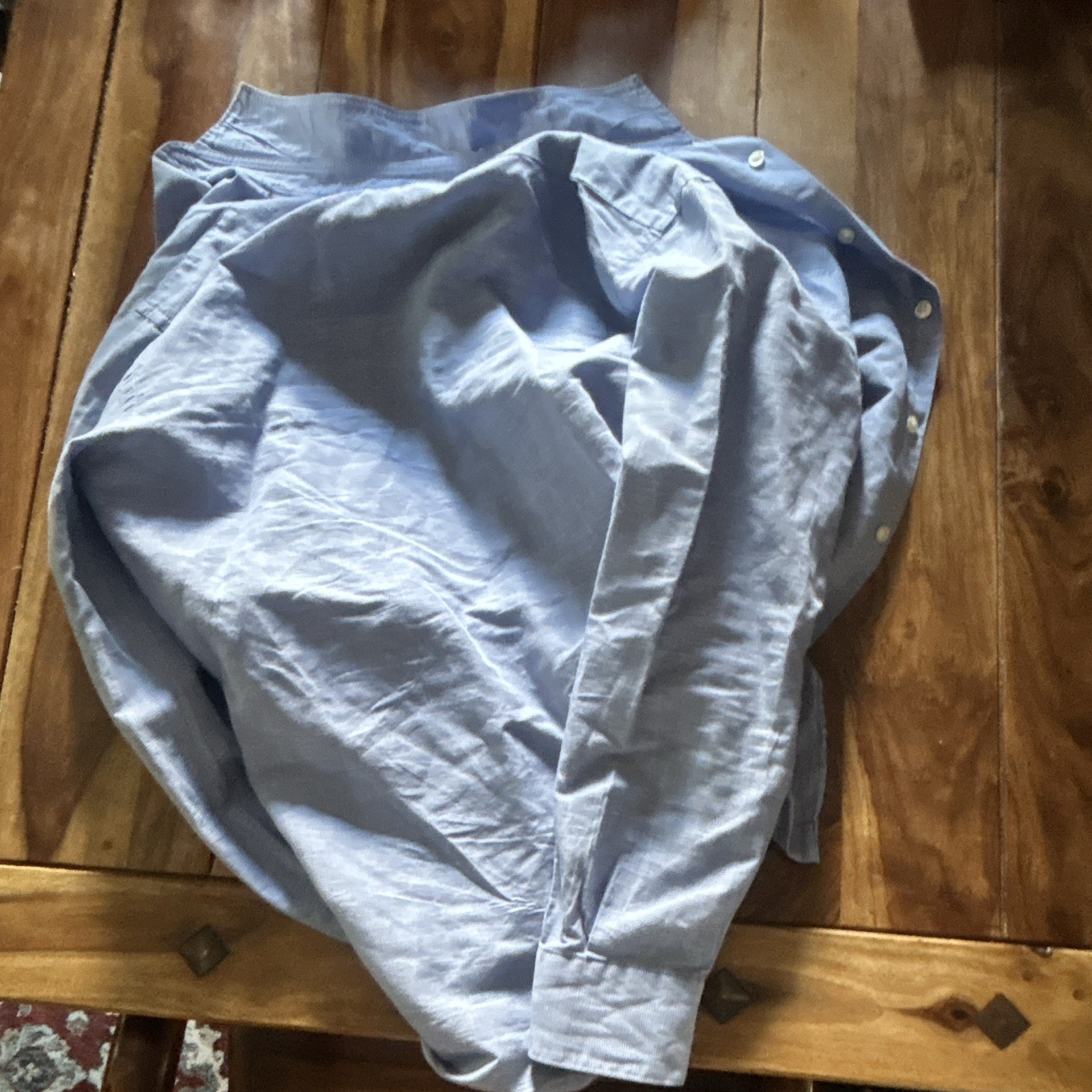 Charles Tyrwhitt Slim Fit Blue Striped Cotton Non-Iron Dress Shirt 15/34