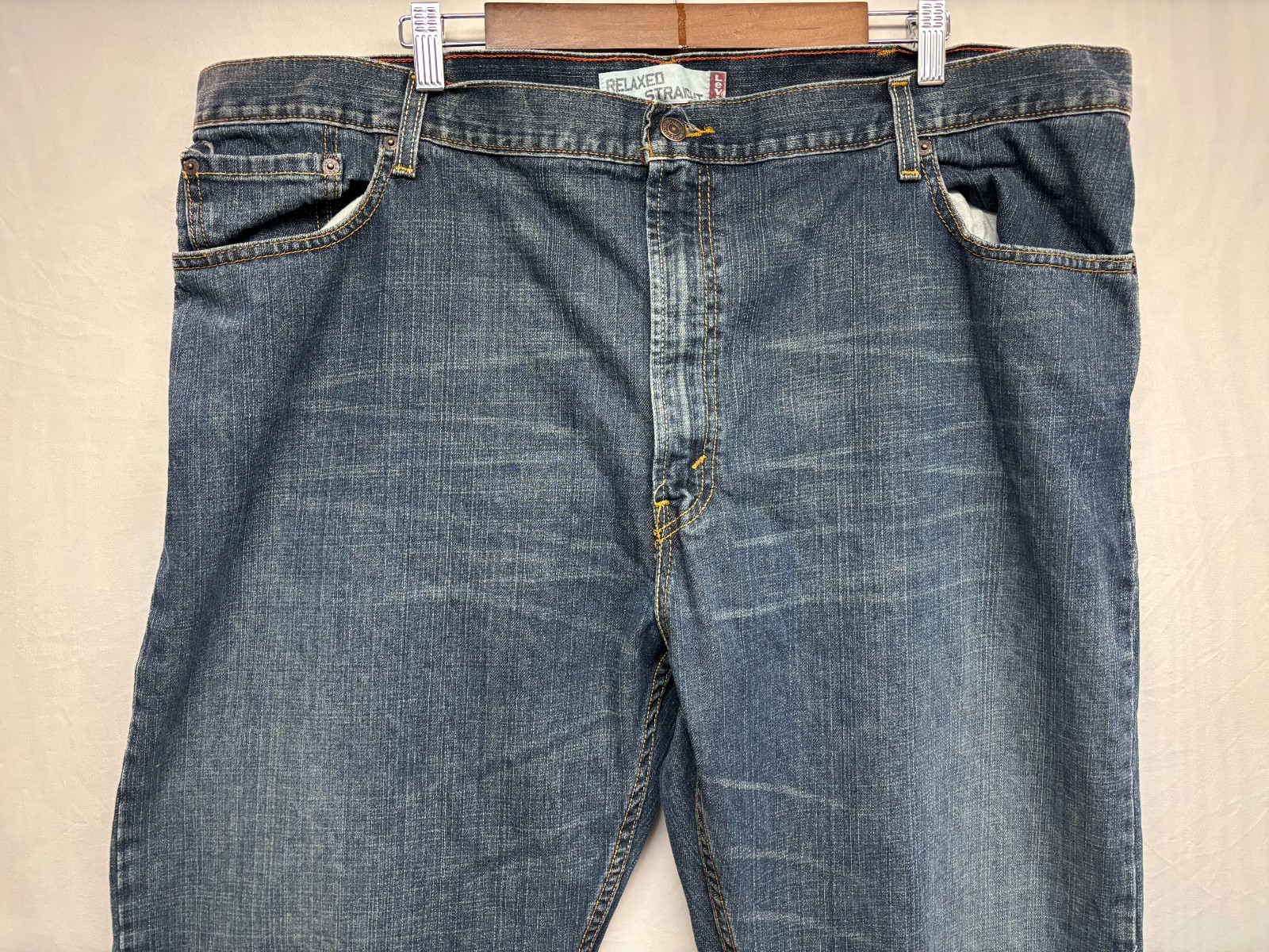 Levi’s 559 Straight Leg Jeans Men’s Denim Blue Relaxed Fit 5-Pocket W46 L32