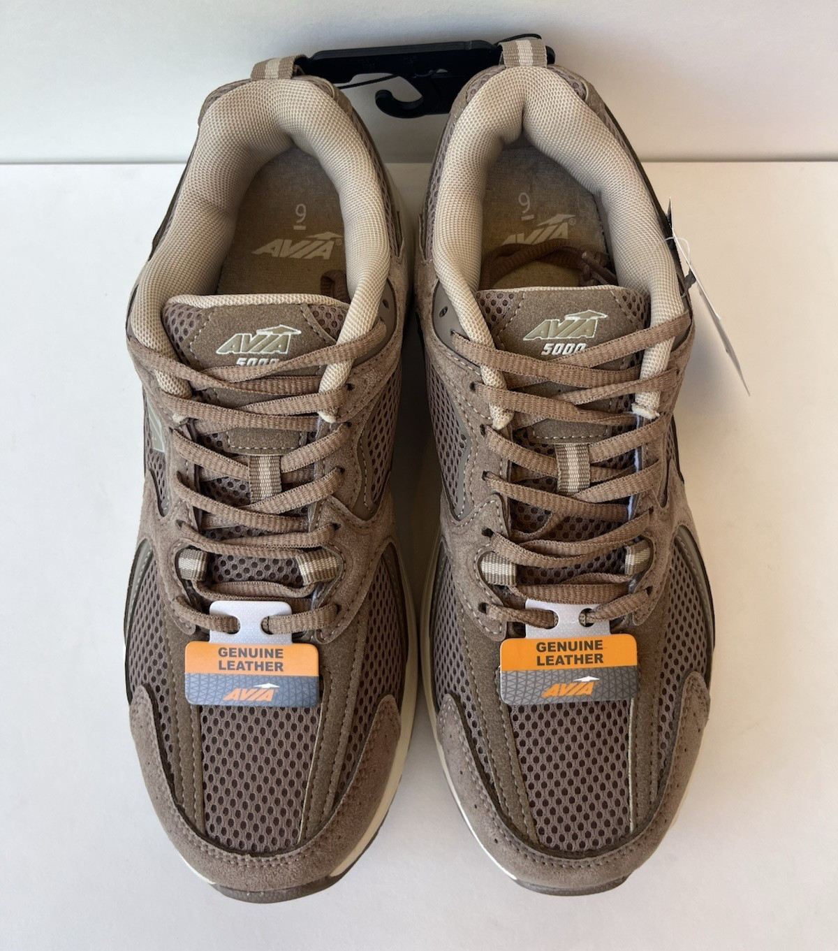 Avia Mens 5000 Performance Athletic Shoes Sneakers Leather & Suede Brown Size 9