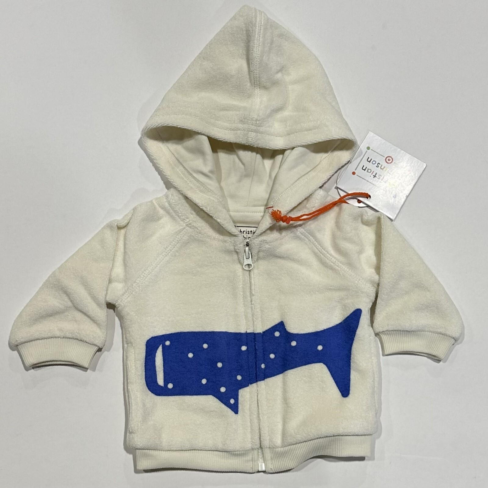 Baby Adaptive Whale Print Hoodie & Bottom Set -Christian Robinson, Blue 6-9M