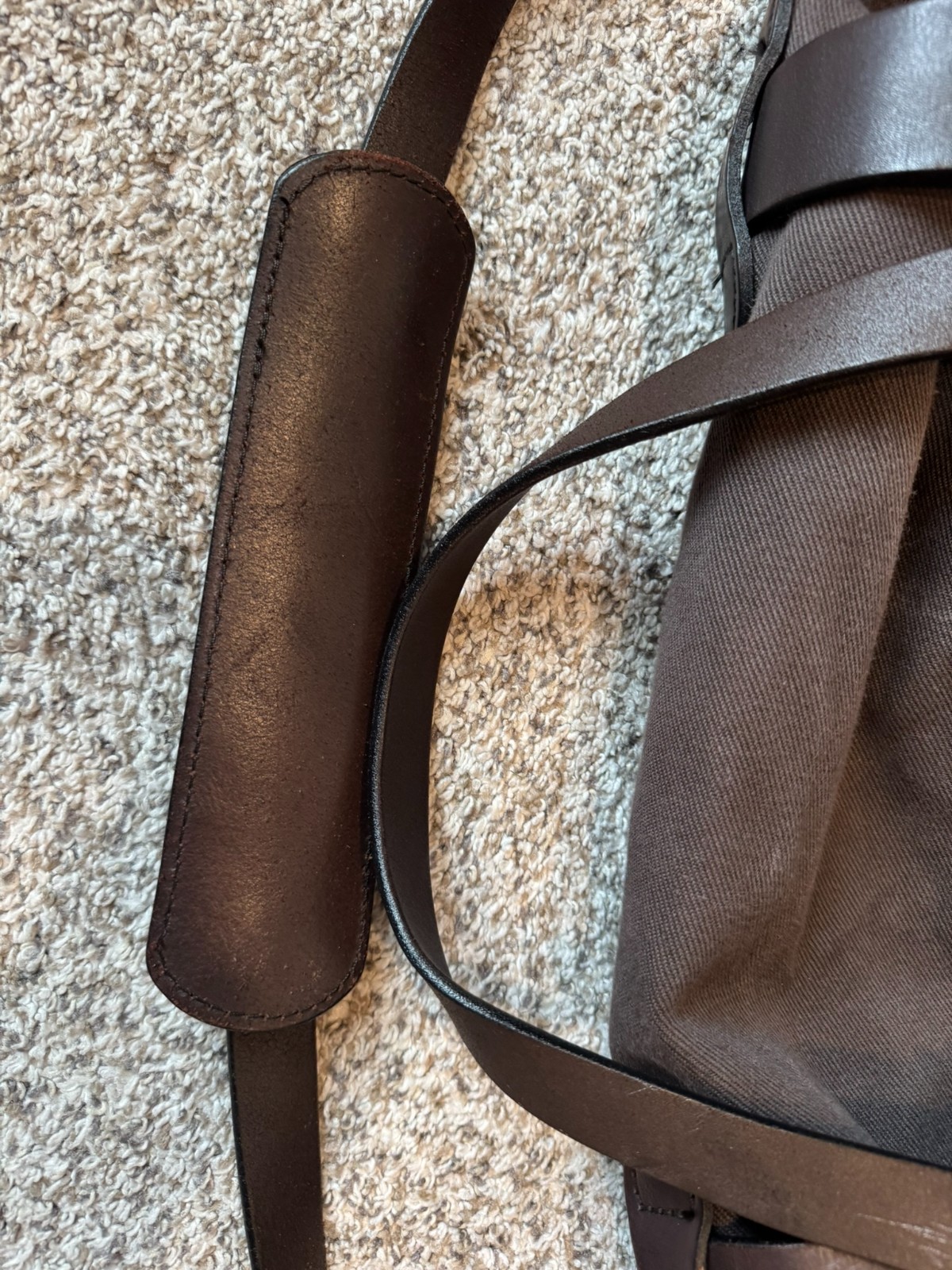 Filson Large Duffel Bag 223 Brown Rugged Twill YKK 2009 Made in USA