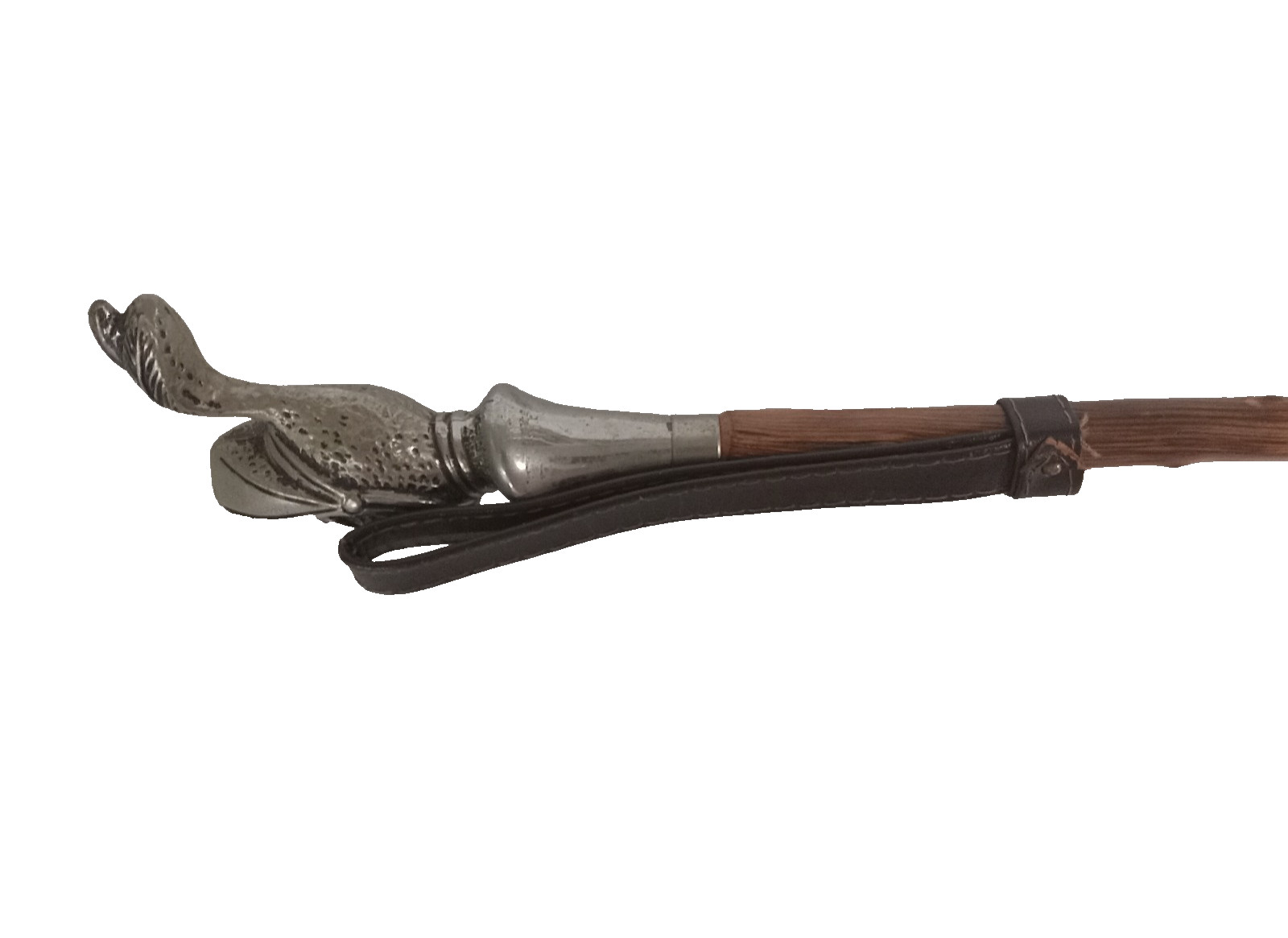 Vintage Pewter Handle Medieval Knight MCM Shoehorns 21″