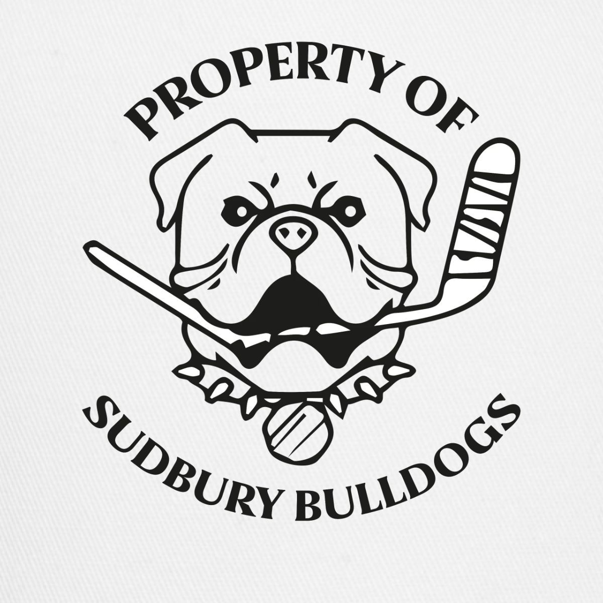 Property Of Sudbury Bulldogs Hockey Fanart Trucker Hat