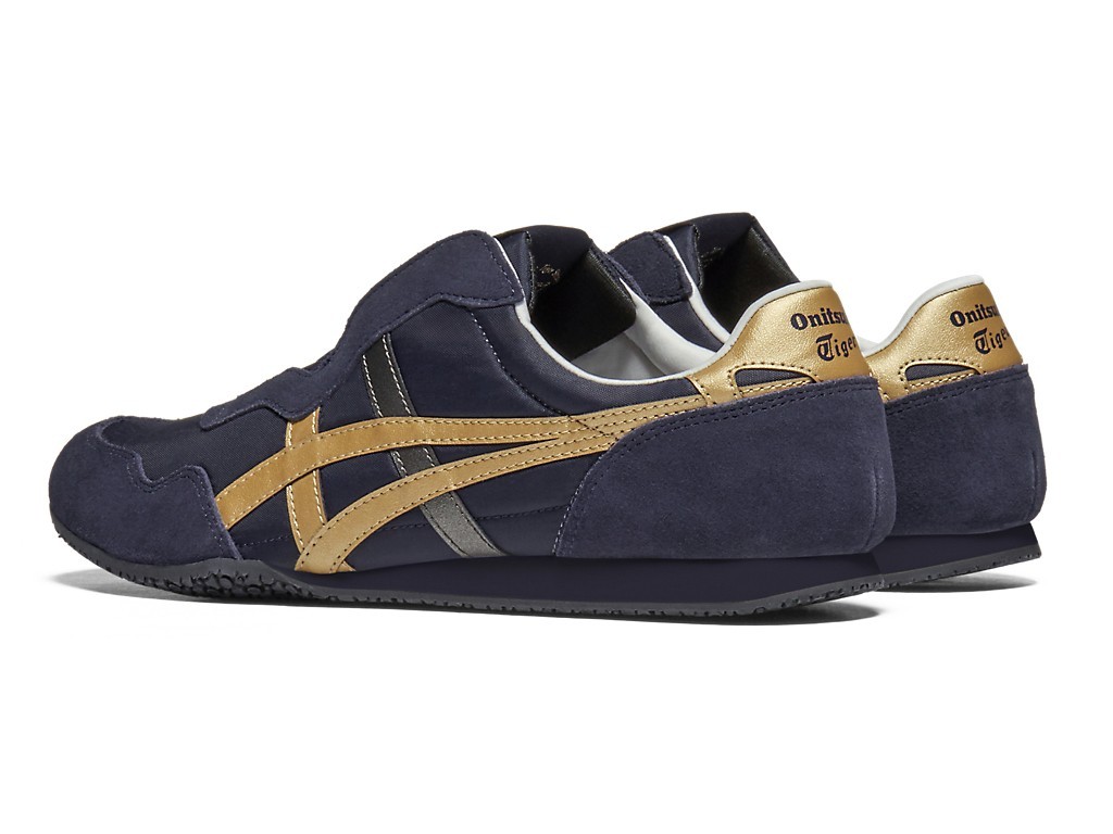 Onitsuka Tiger SERRANO SLIP-ON 1183C615 400 MIDNIGHT/PURE GOLD New in Box