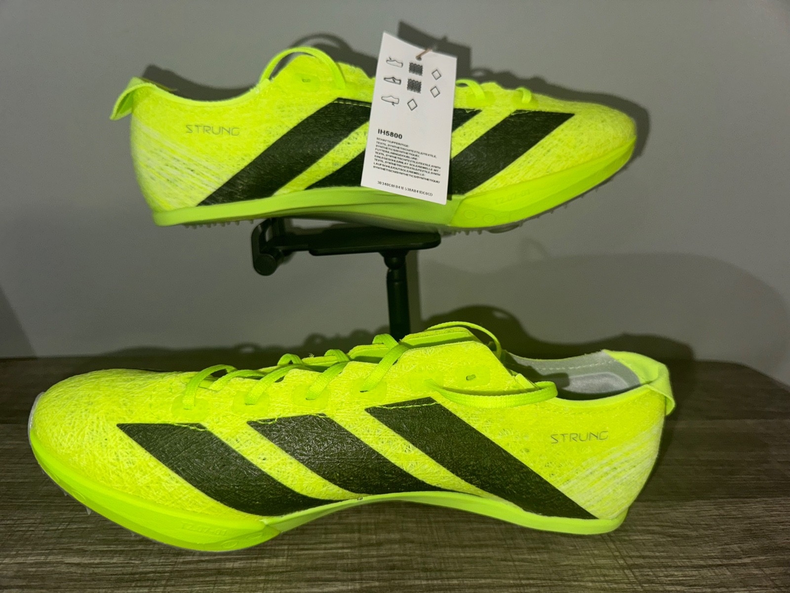 Men’s Size 7 – Adidas Adizero Prime SP 3 Strung Spikes Neon Lucid Lemon IH5800