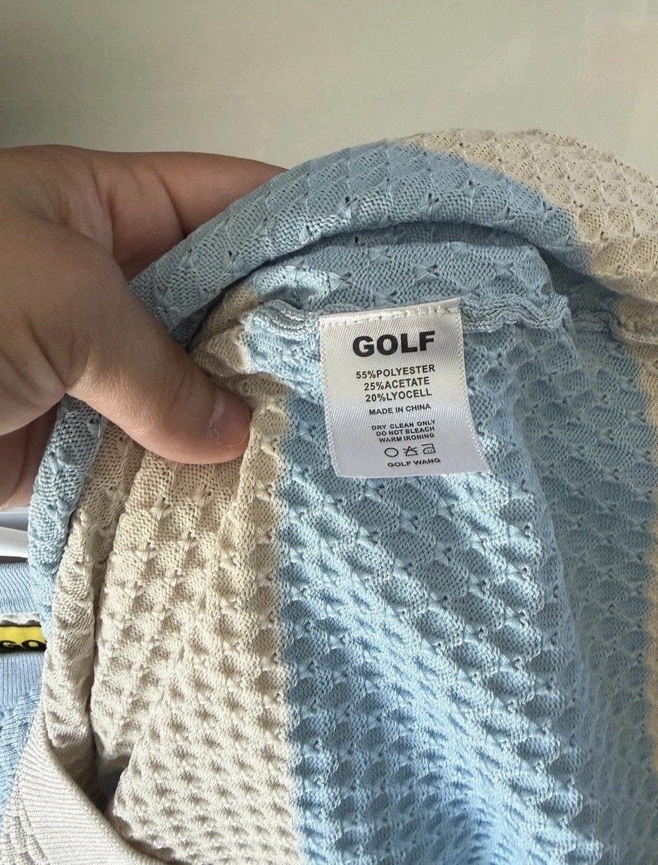 GOLF WANG scale knit top (starlight combo) from the SS23 Collection