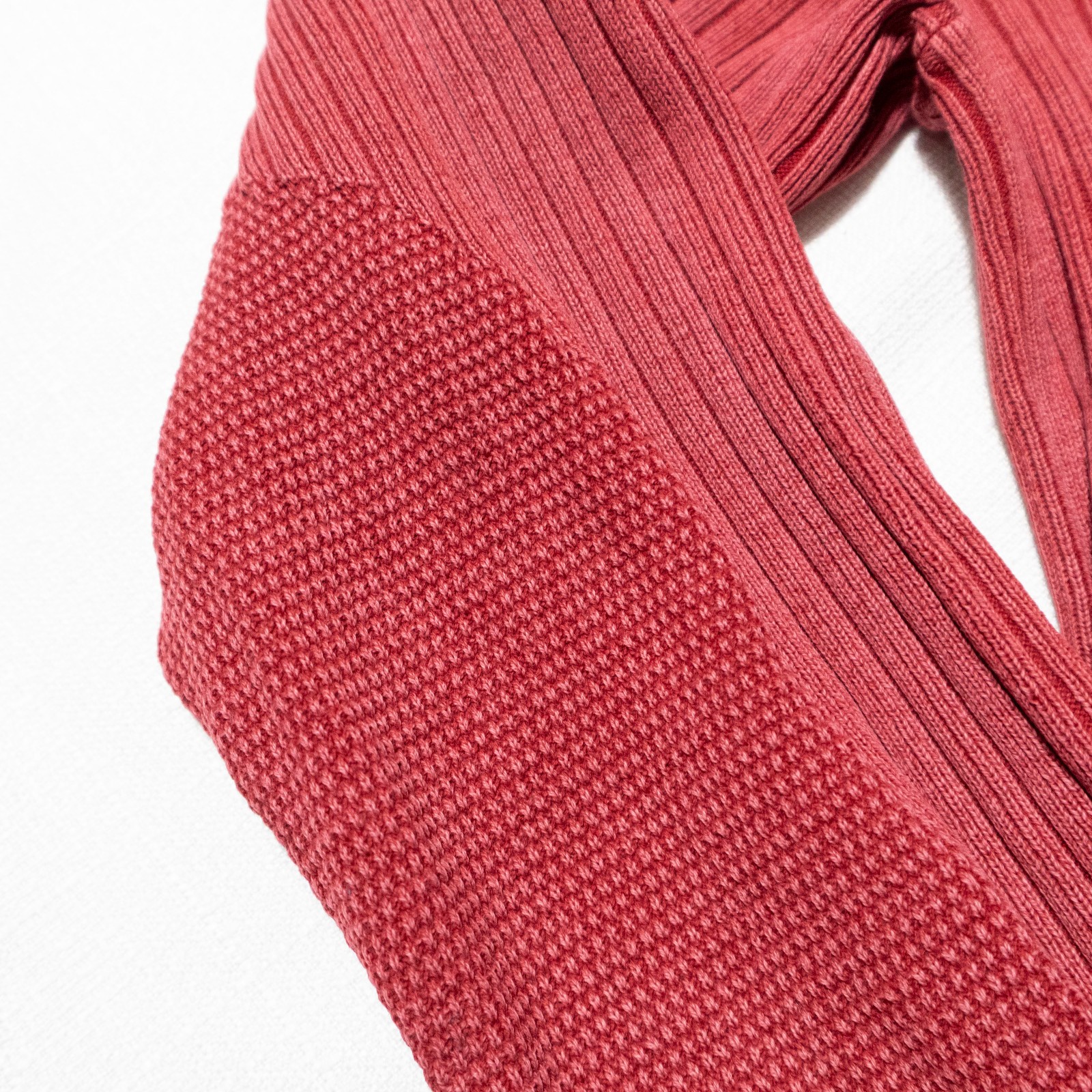 Rag & Bone Ribbed Cotton Sweater Red Minimalist Preppy Crewneck Women’s Medium
