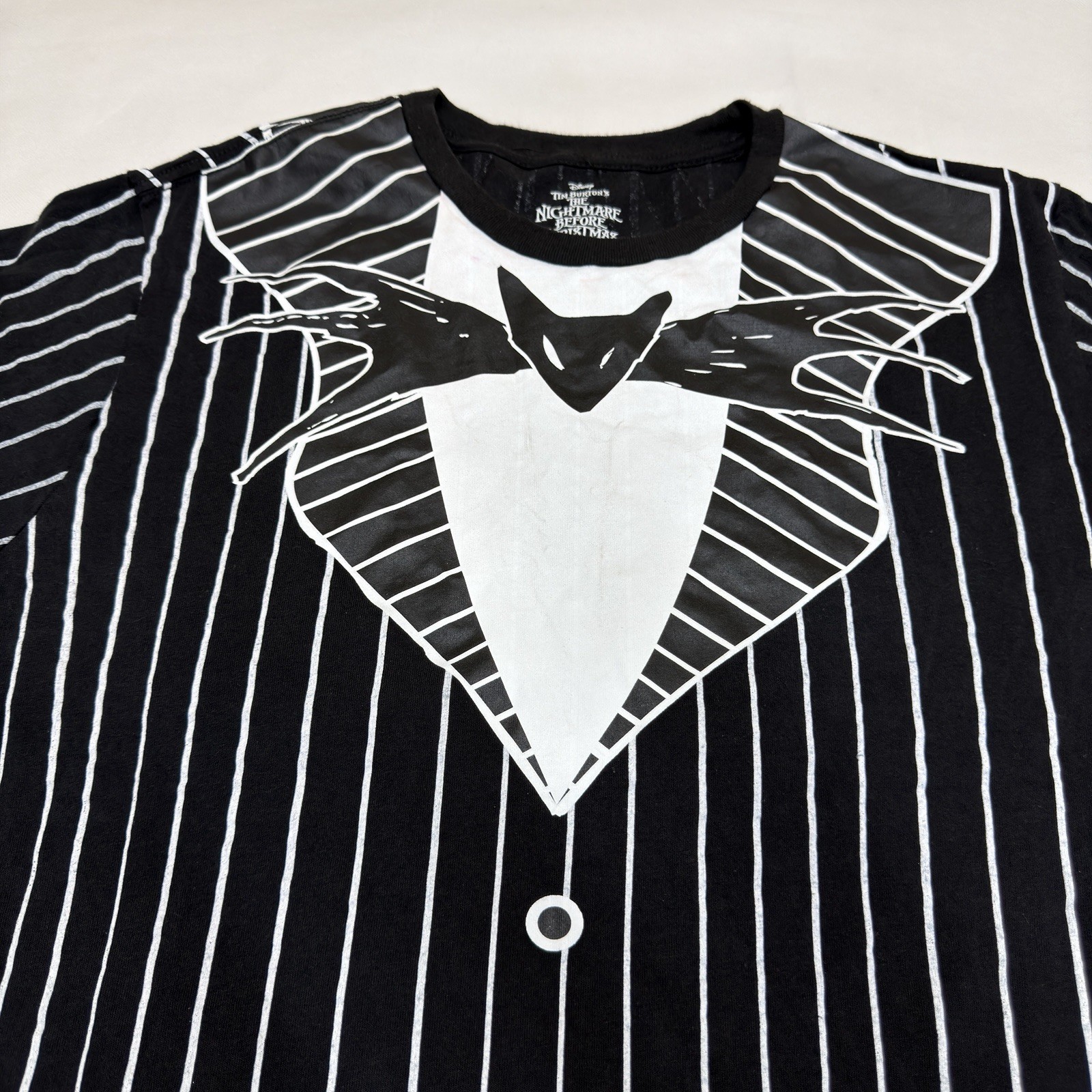 Disney Tim Burton’s The Nightmare Before Christmas Tshirt Jack Black Size L