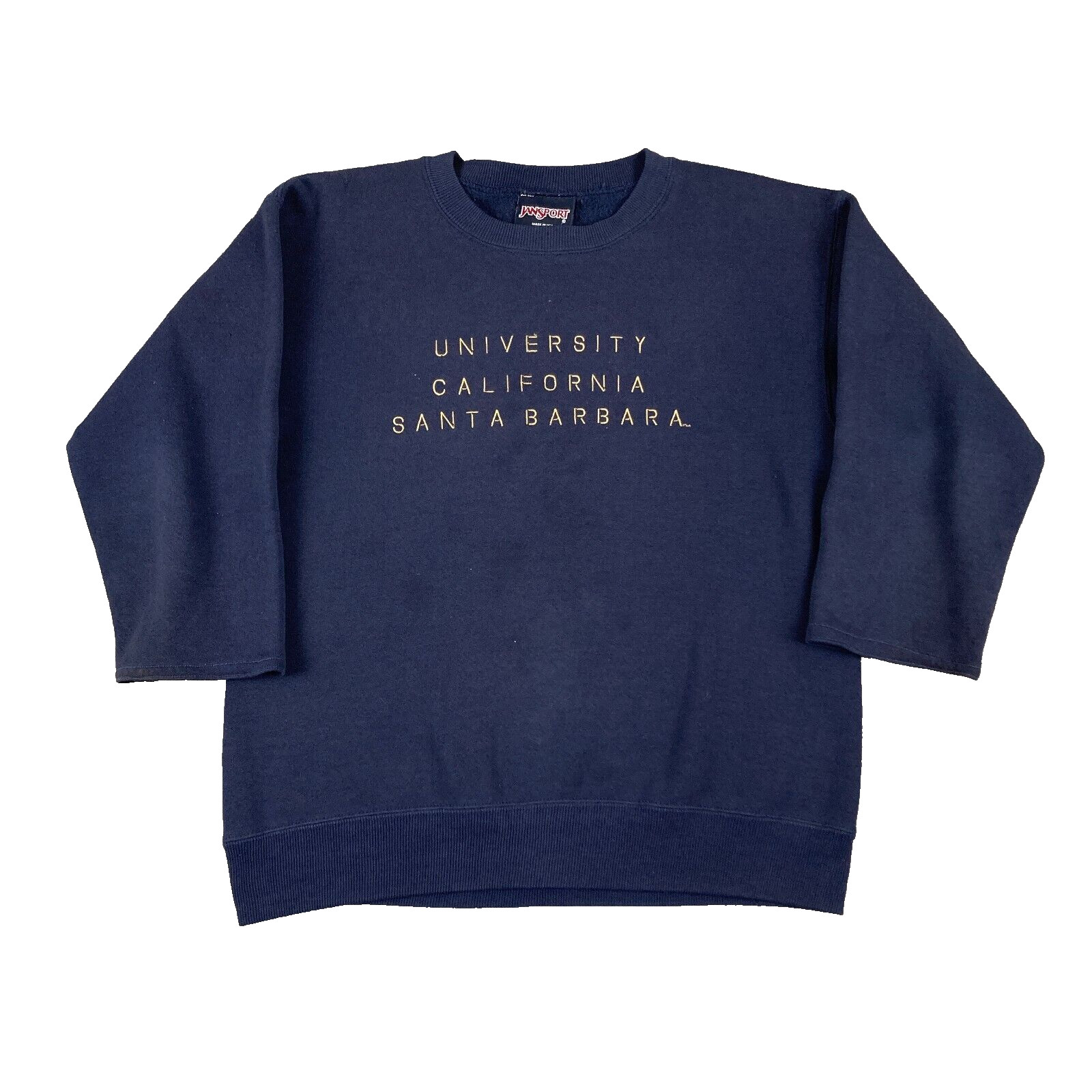 Vintage 90s University California Santa Barbara Small Made In USA Normcore Navy