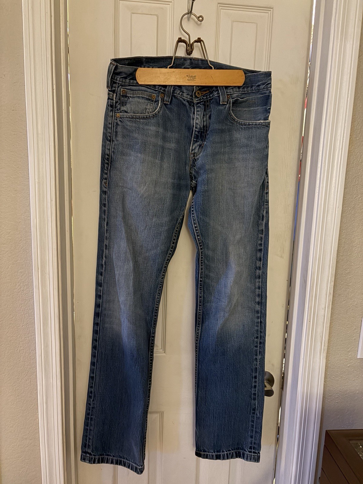 Levi’s 514 Utility Jeans 32/34 6 Pocket Slim Straight With Back Pocket Rivets