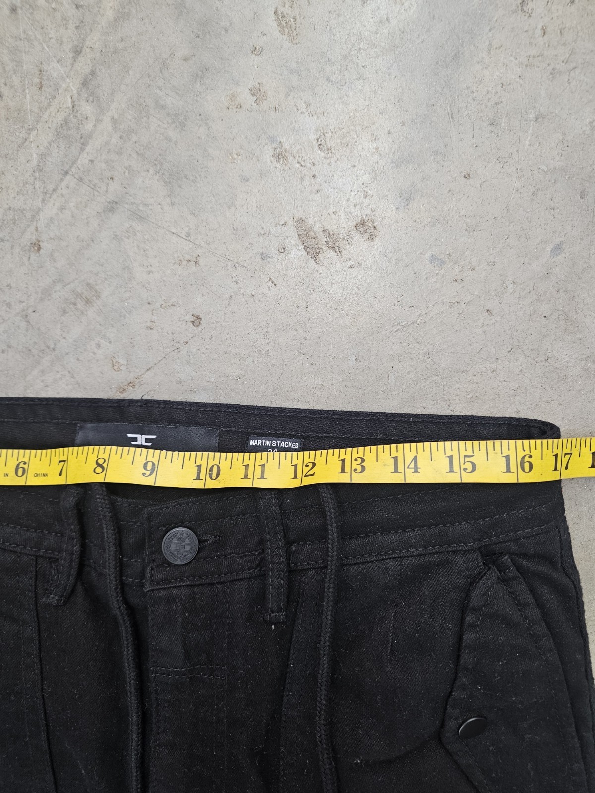 Jordan Craig Martin Stacked Aviation Cargo Pants Mens 34×37 Black Multi Pockets