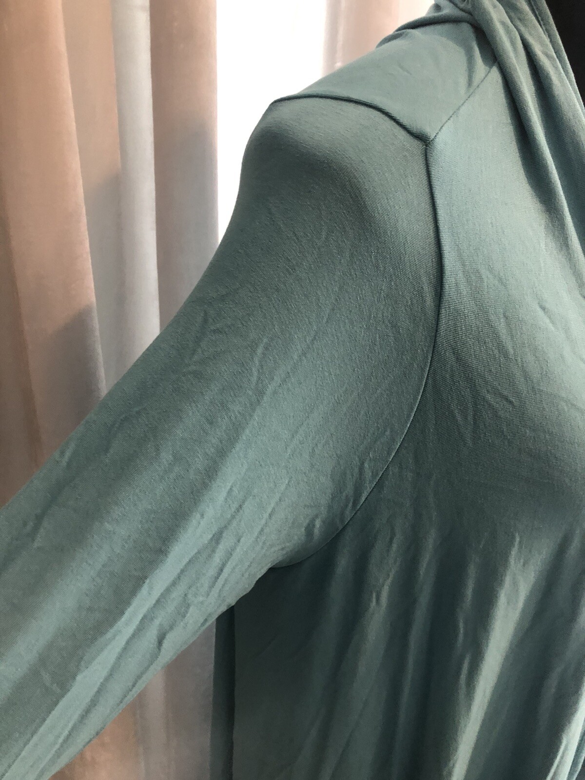 Jjill Rayon Open Slimming Front Topper Sz 1X Aqua Blue NWT Gorgeous!!!