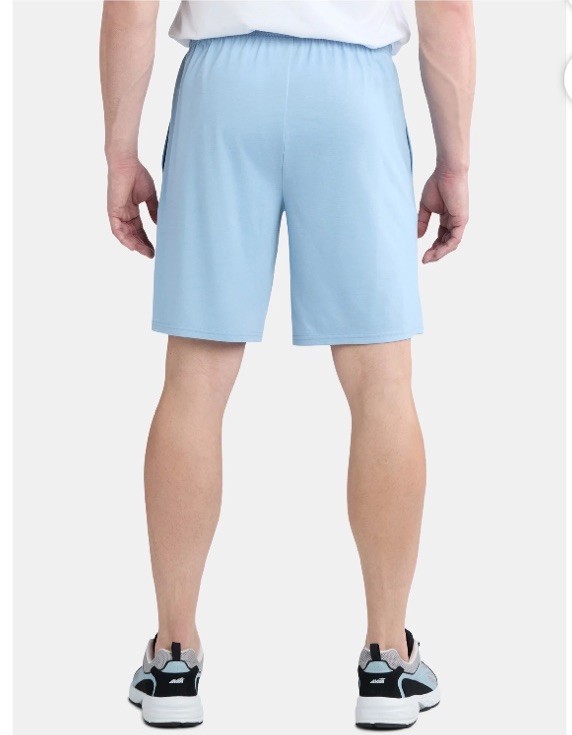 Men’s Tri Blend Active Elastic Shorts, 9” Inseam,Waist/Pockets SZ.2XL (44-46)