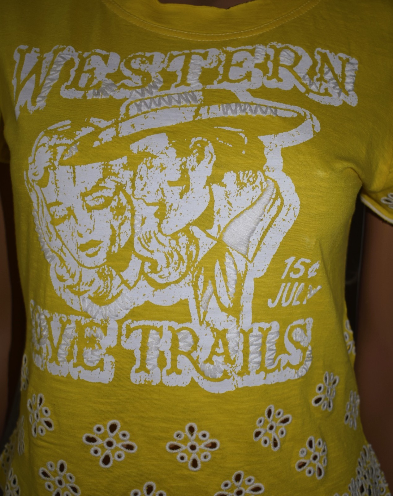 NWT DOUBLE D RANCH Western Love Trails Top X Small