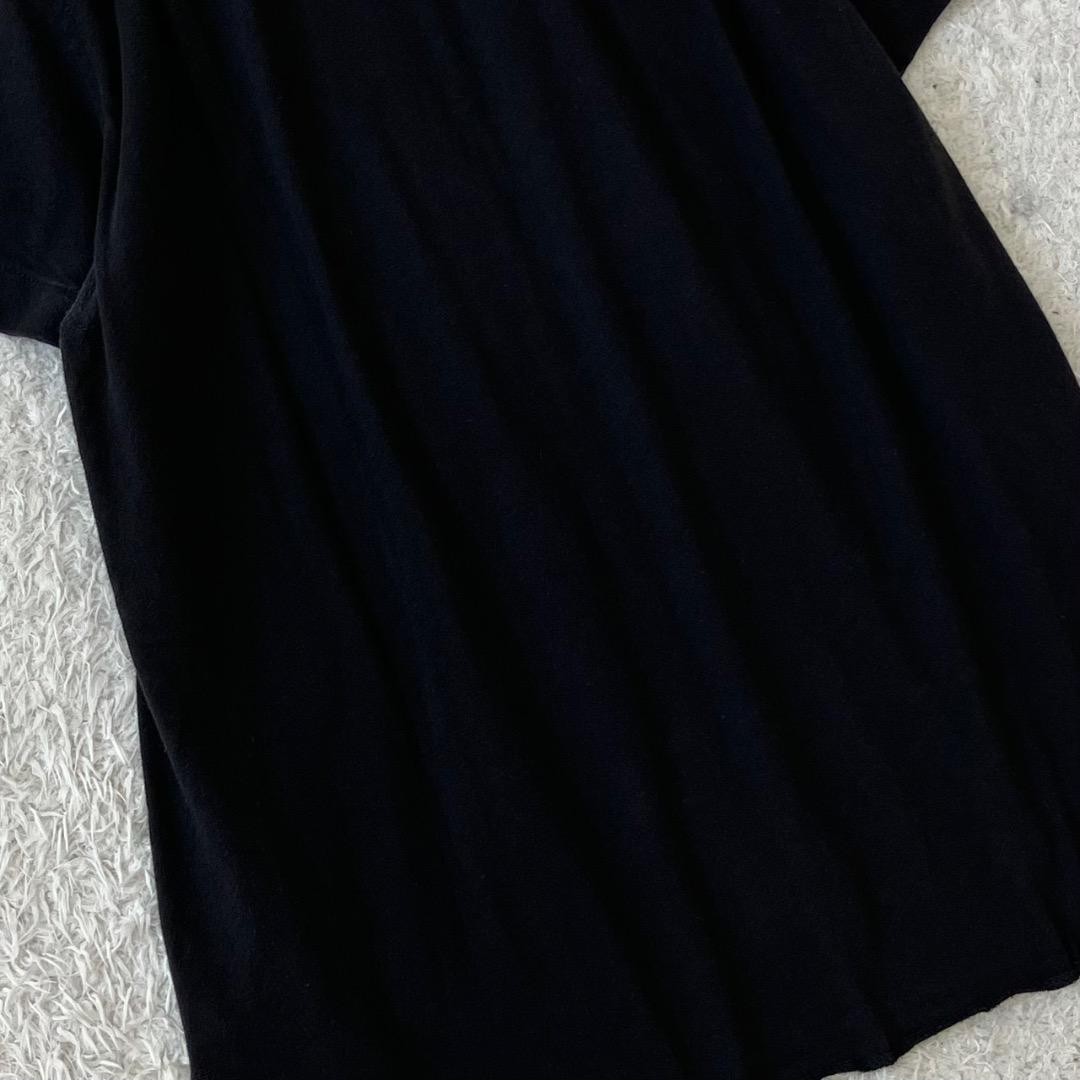 Tricot COMME des GARCONS Black Ruffle Front SS Shirt AD2003 Size M
