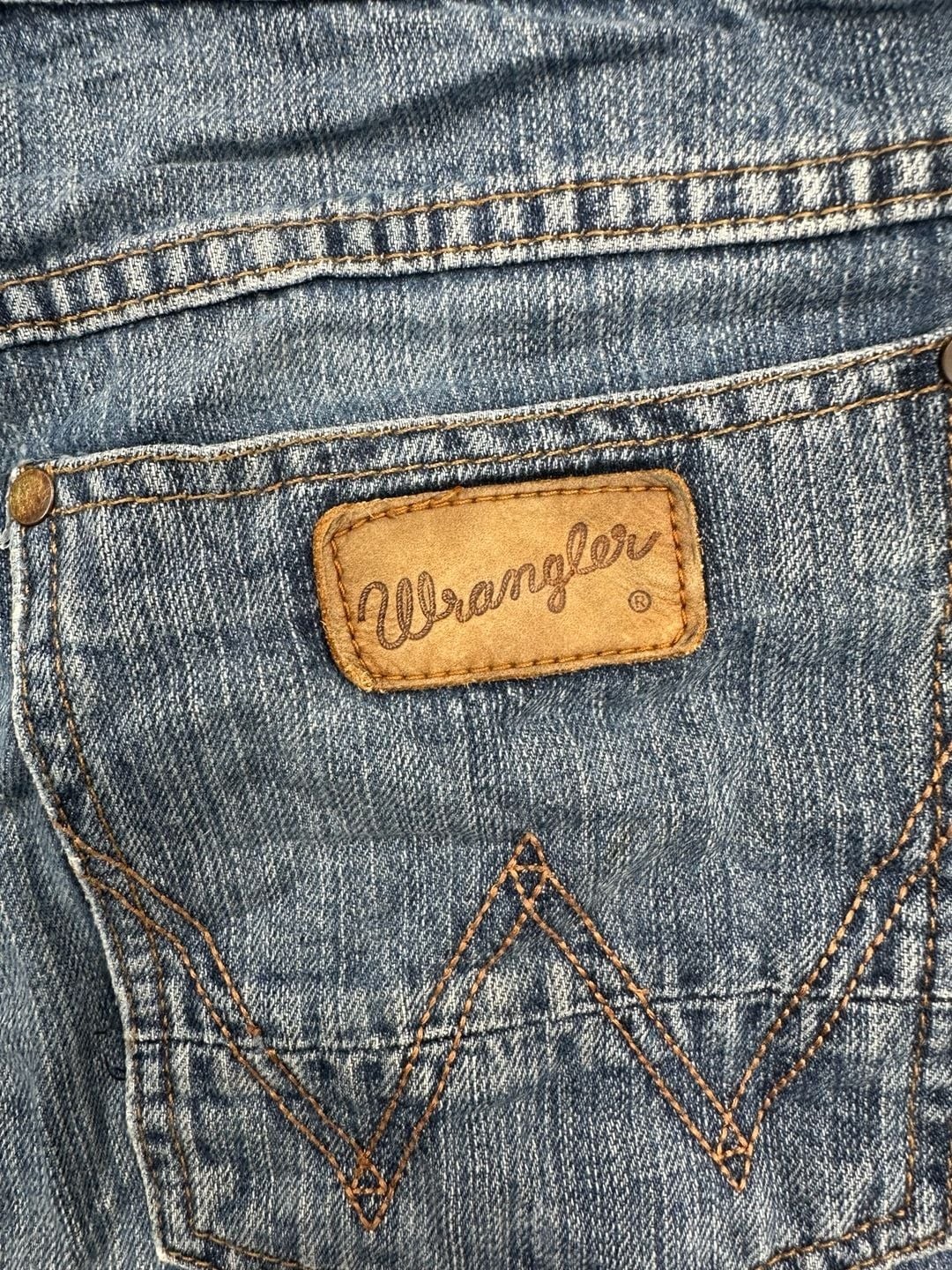 Wrangler Retro Slim Straight Blue Denim Jeans Men’s