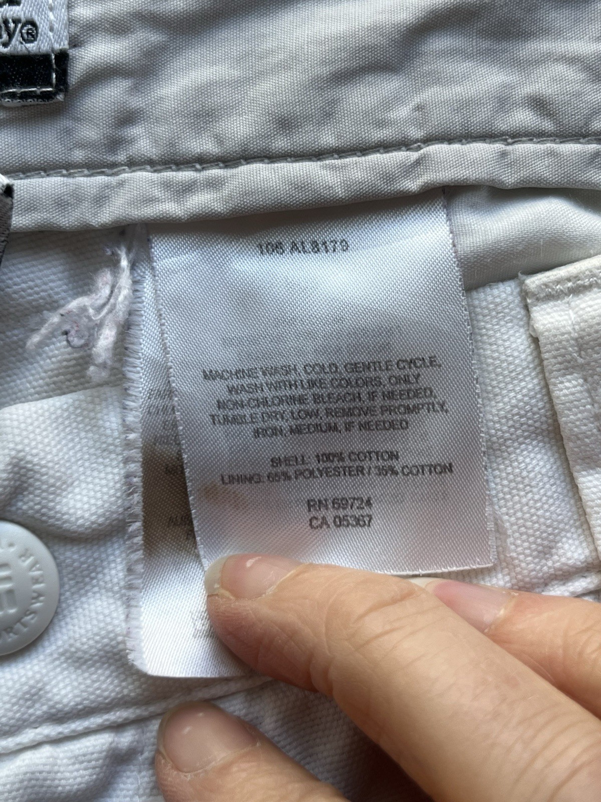 Columbia Trousers Womens Size UK 16 White 100% Cotton Outdoor Casual