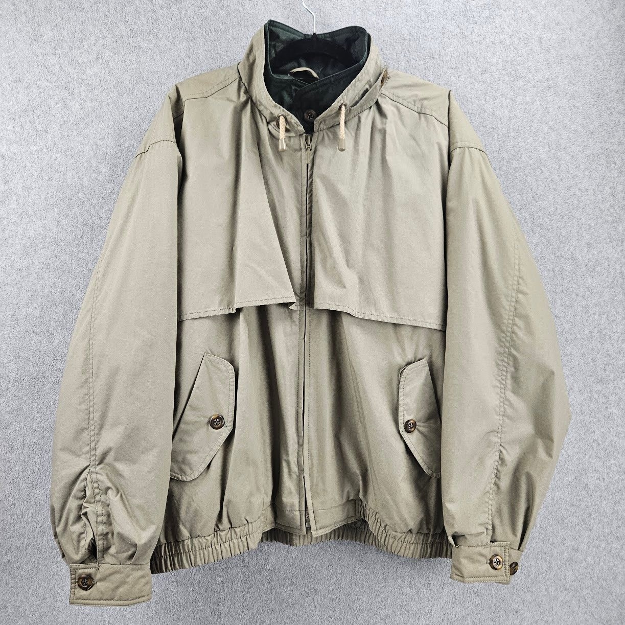 LONDON FOG LIMITED EDITION | Harrington-Style Tan Jacket Mens L Quiet Money