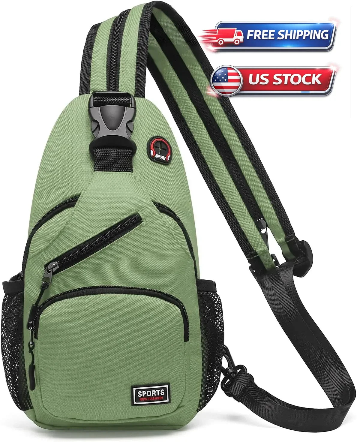 Sling Backpack, Multipurpose Crossbody Shoulder Bag Travel Hiking Daypack