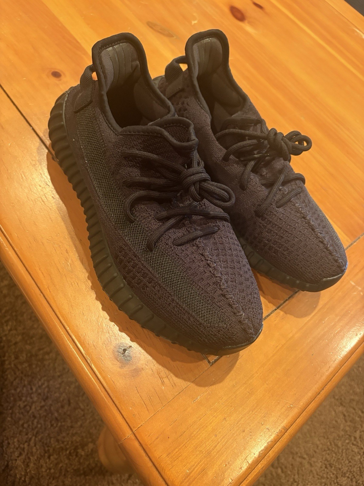 adidas Yeezy Boost 350 V2 Black Low Top Primeknit Lace-Up Cushioned Sneaker