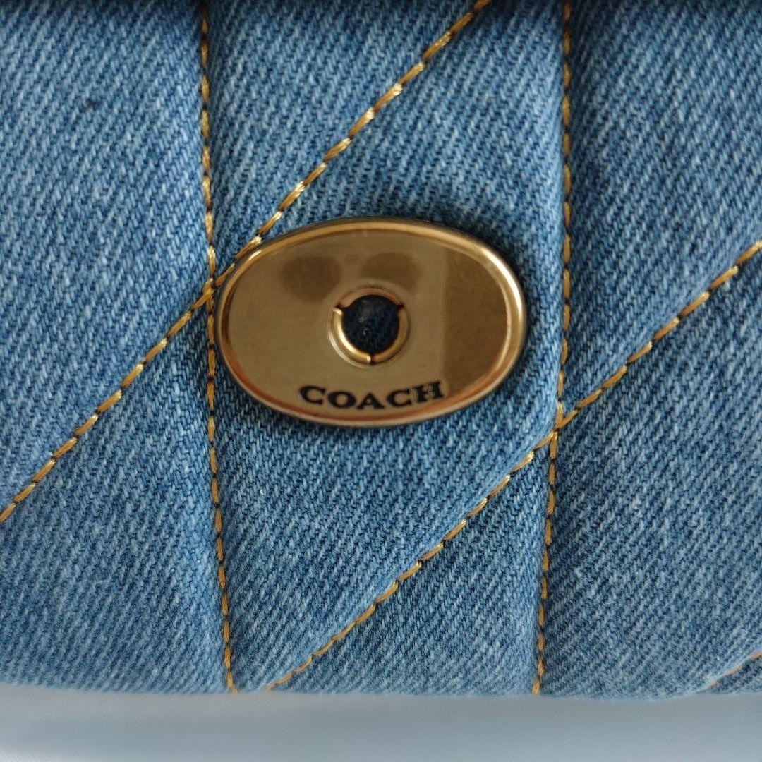 Brand New COACH Denim Quilted 26 Shoulder Bag CR704