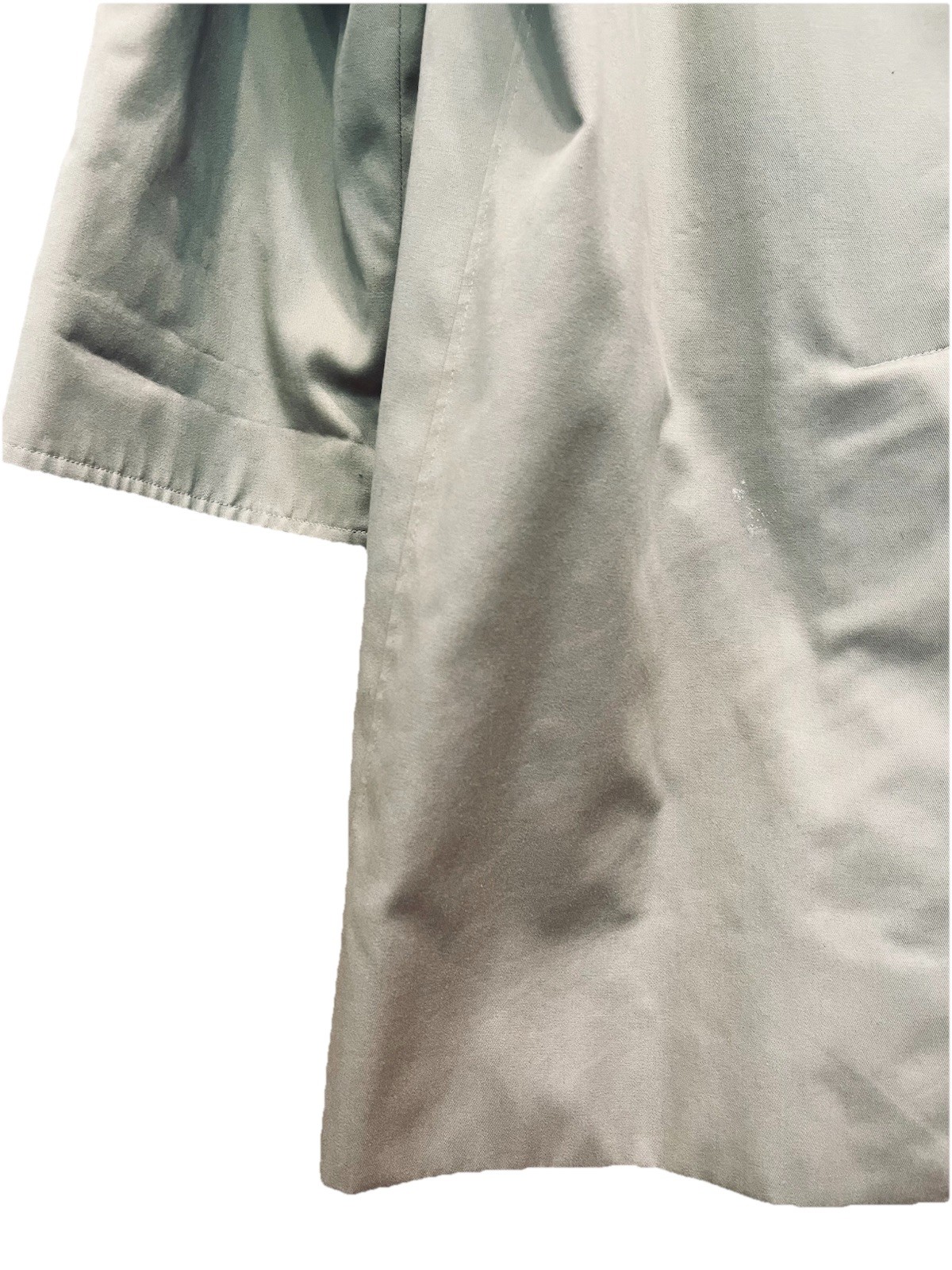 Vintage Authentic Burberry London Mini C99B Size 14R US-12 Beige Overcoat Lined