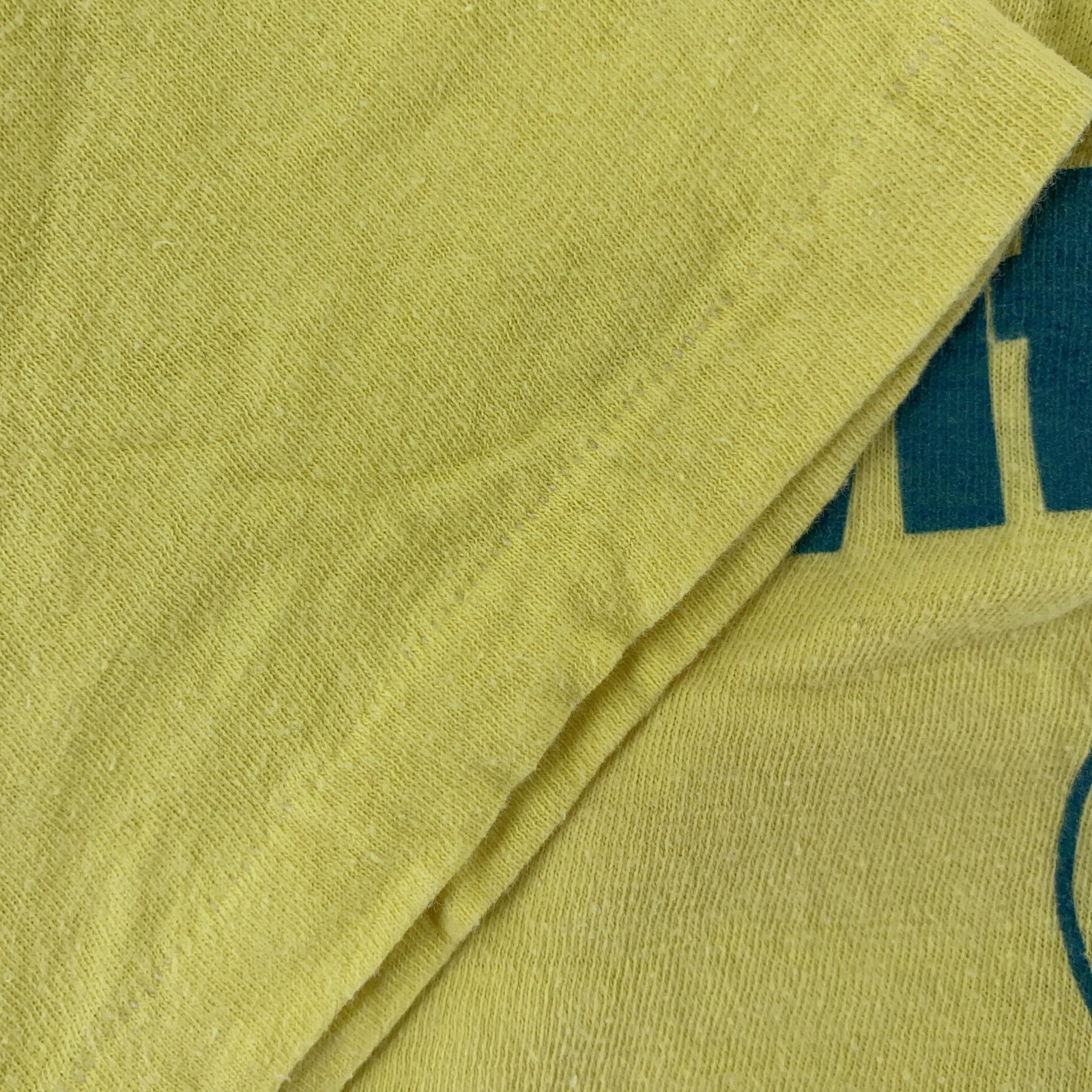 Vtg GE Shirt Medium Yellow Generall Electric Run With Some Fast Friends USA 80s