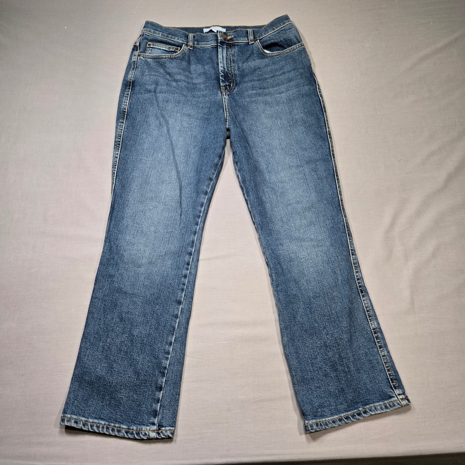 Antonio Melani High Rise Straight Leg Jeans Medium Wash Blue Size 32 / 14