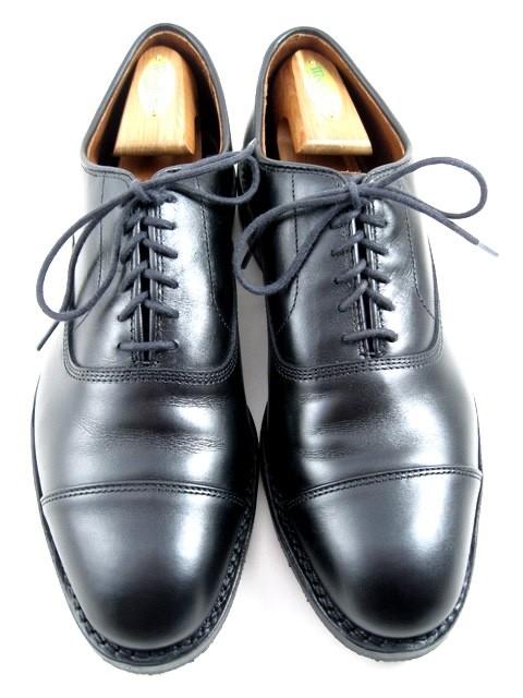 Allen Edmonds “PARK AVENUE” Cap-Toe Oxfords 8.5 E BLACK Comb Tap Sole (795N)