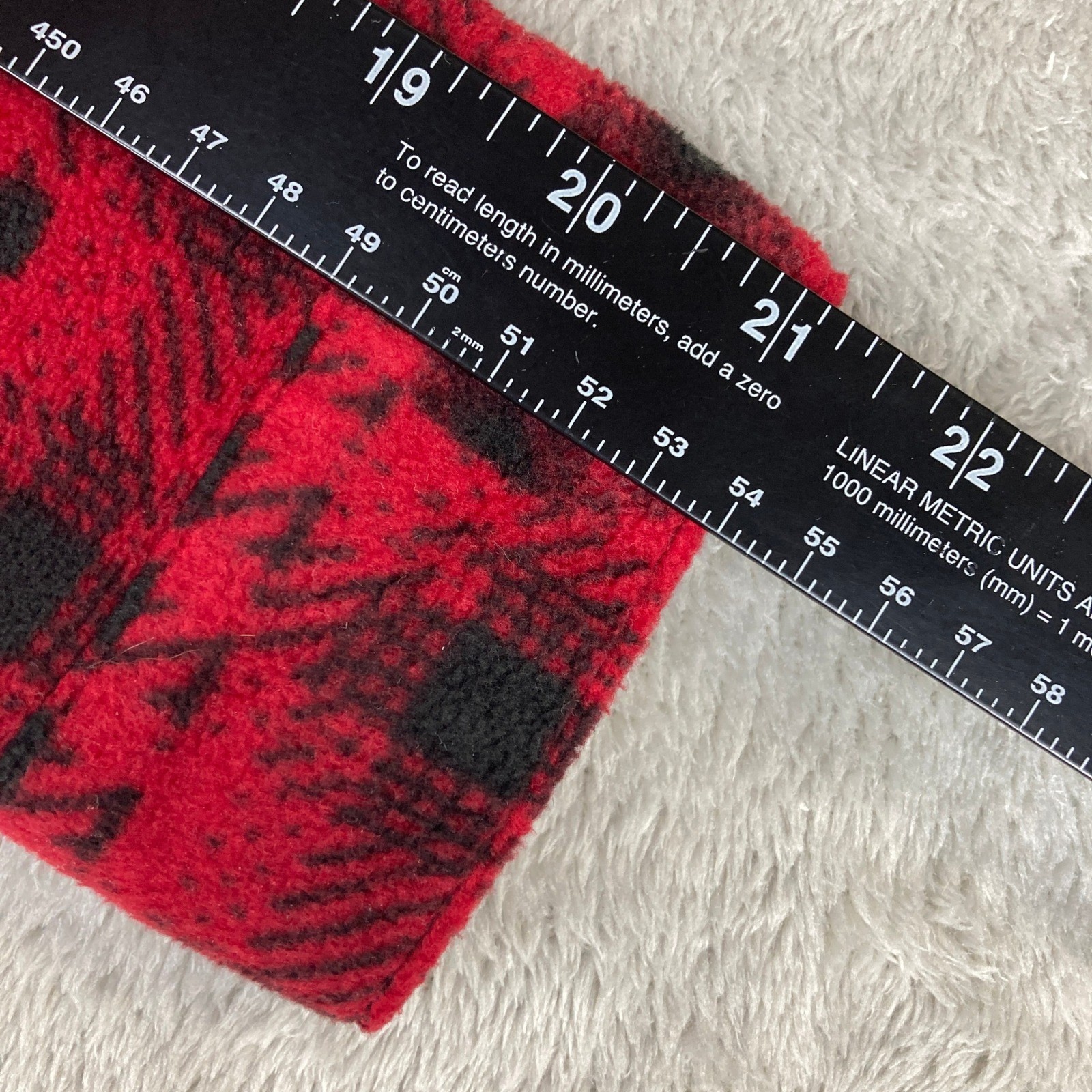 Maurice’s Red Black Buffalo Plaid Fleece Shirt Jacket Shacket Button Down Medium