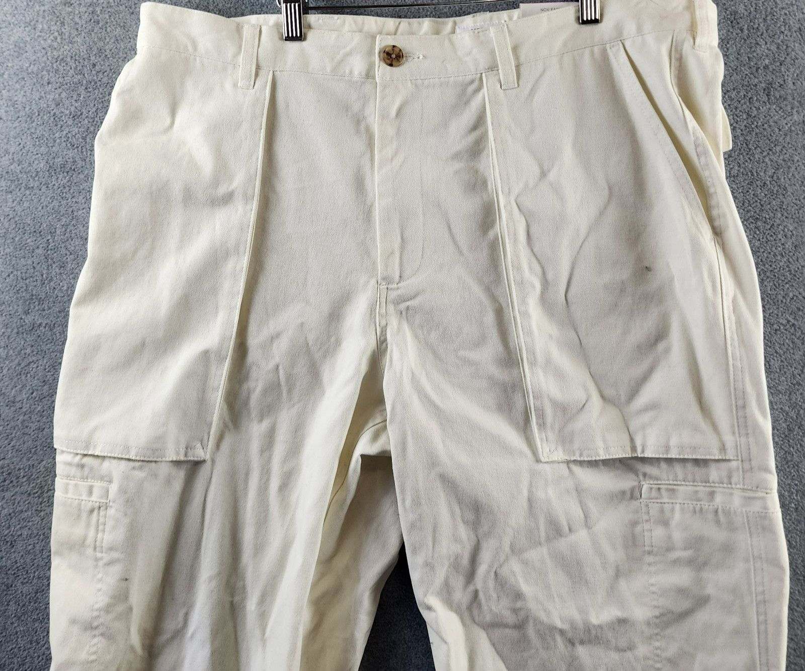 Mode of One Regular-Fit Utility Pants Men’s 38 Neo Natural Button Zip Closure